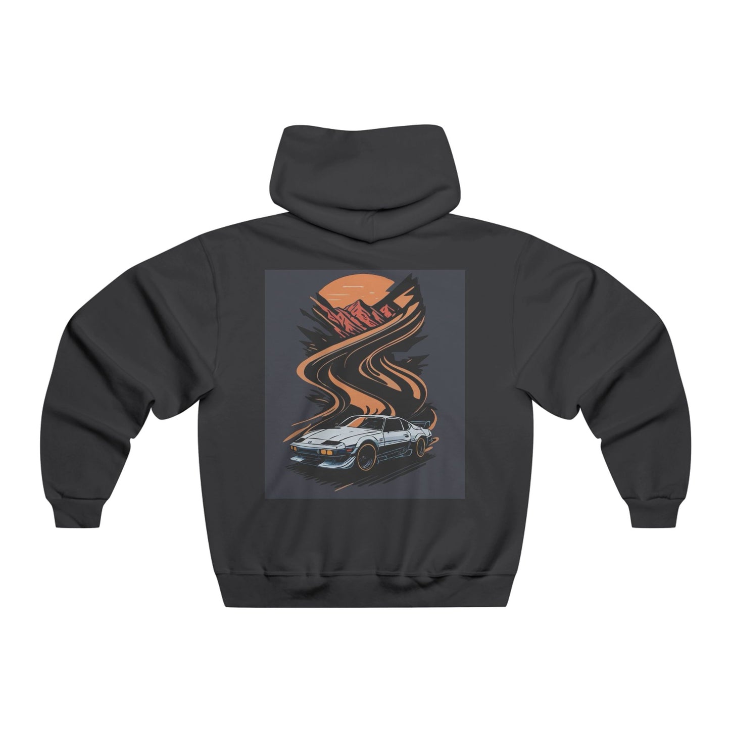Retro Car Scene Hoodie - Perfect Gift for Car Enthusiasts, Cozy Pullover for Everyday Wear