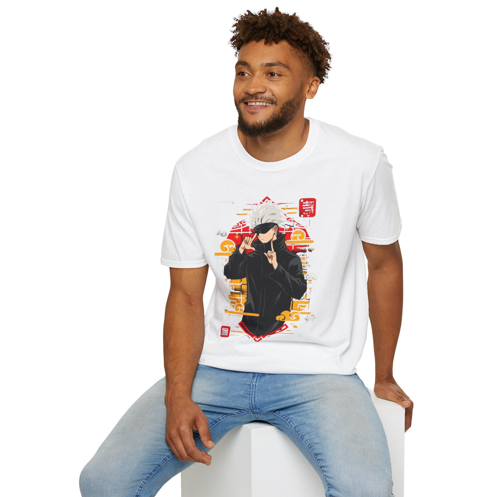 Anime Jujutsu Sorcerer Graphic T-Shirt — Cool Masked Character Design