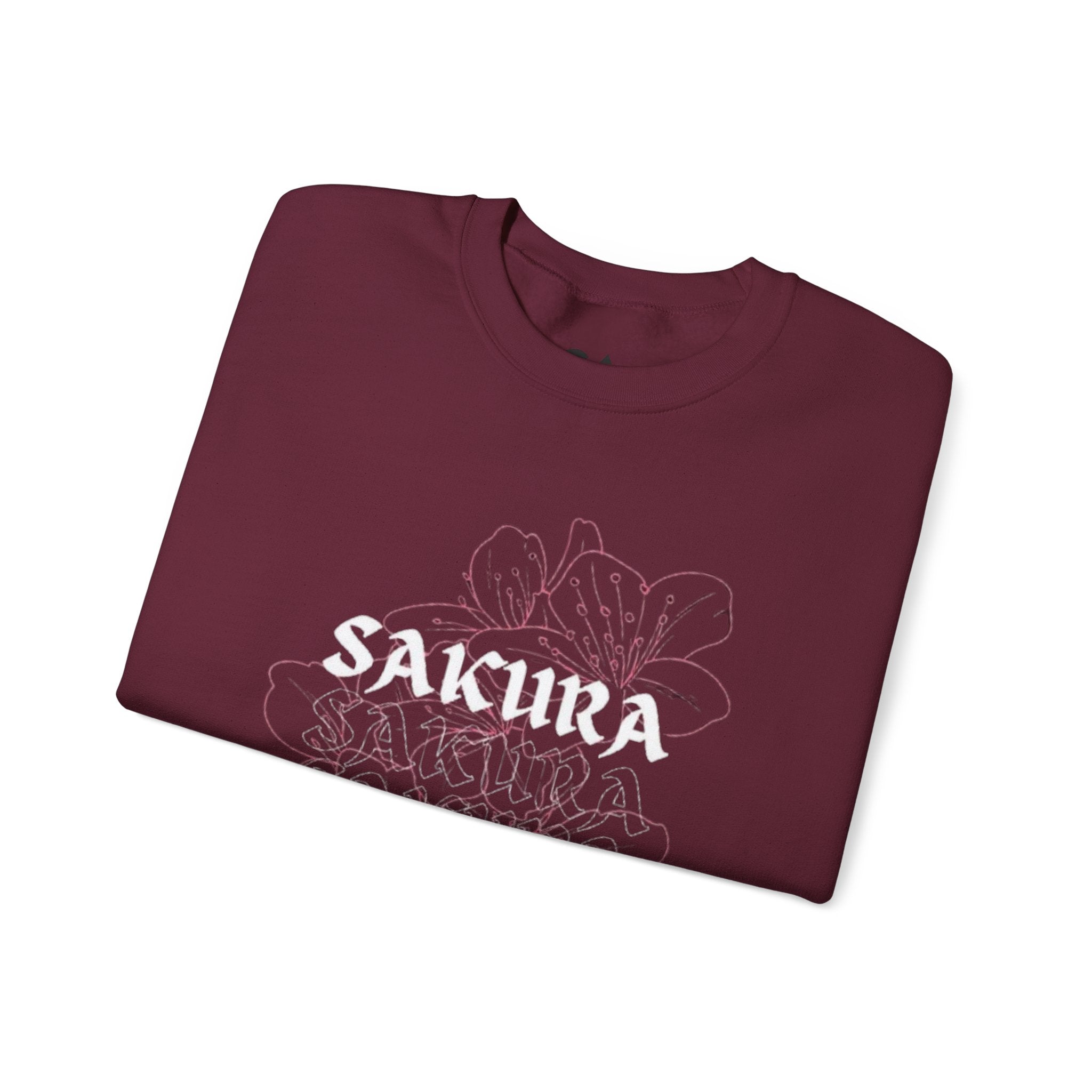 Sakura Floral Crewneck Sweatshirt – Japanese Cherry Blossom Graphic Sweatshirt