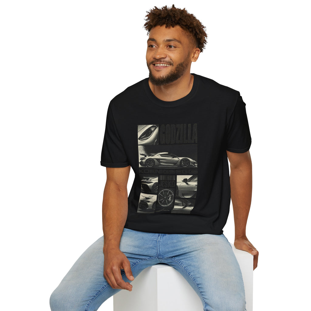 Godzilla Koenigsegg Supercar T‑Shirt — Performance Car Graphic Tee