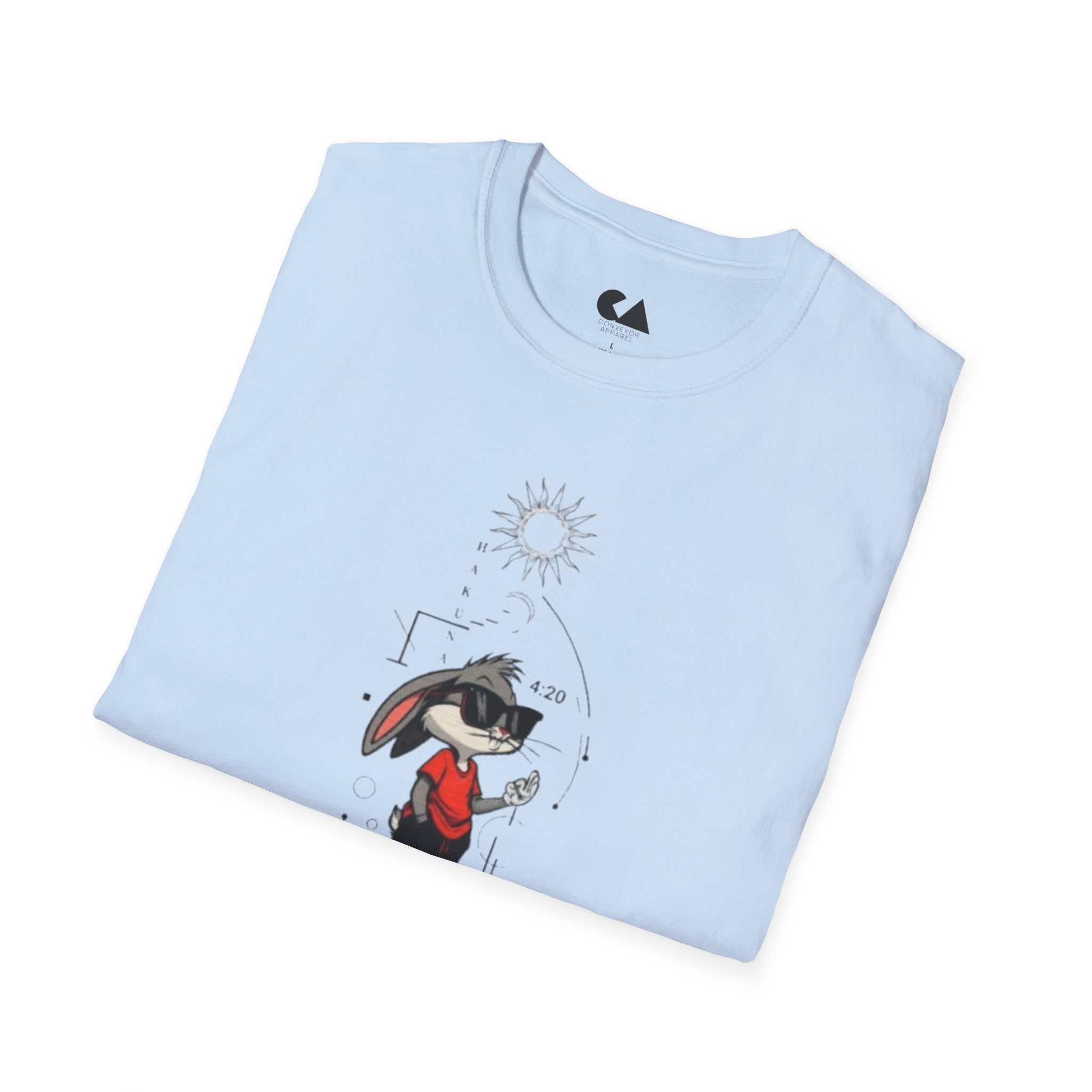 Bunny Cool Graphic T-Shirt — '4:20' Sunglasses Bunny Streetwear Tee