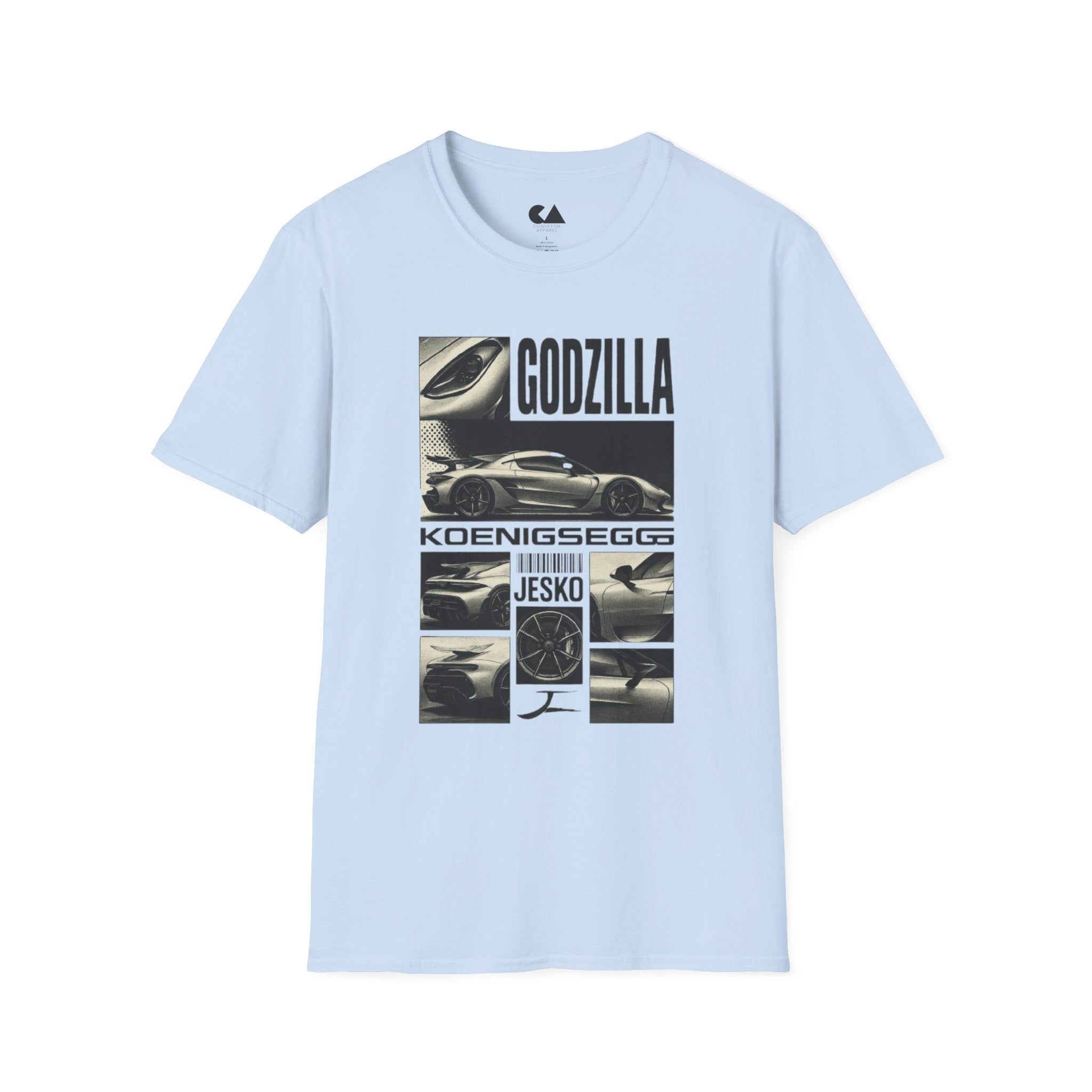 Godzilla Koenigsegg Supercar T‑Shirt — Performance Car Graphic Tee