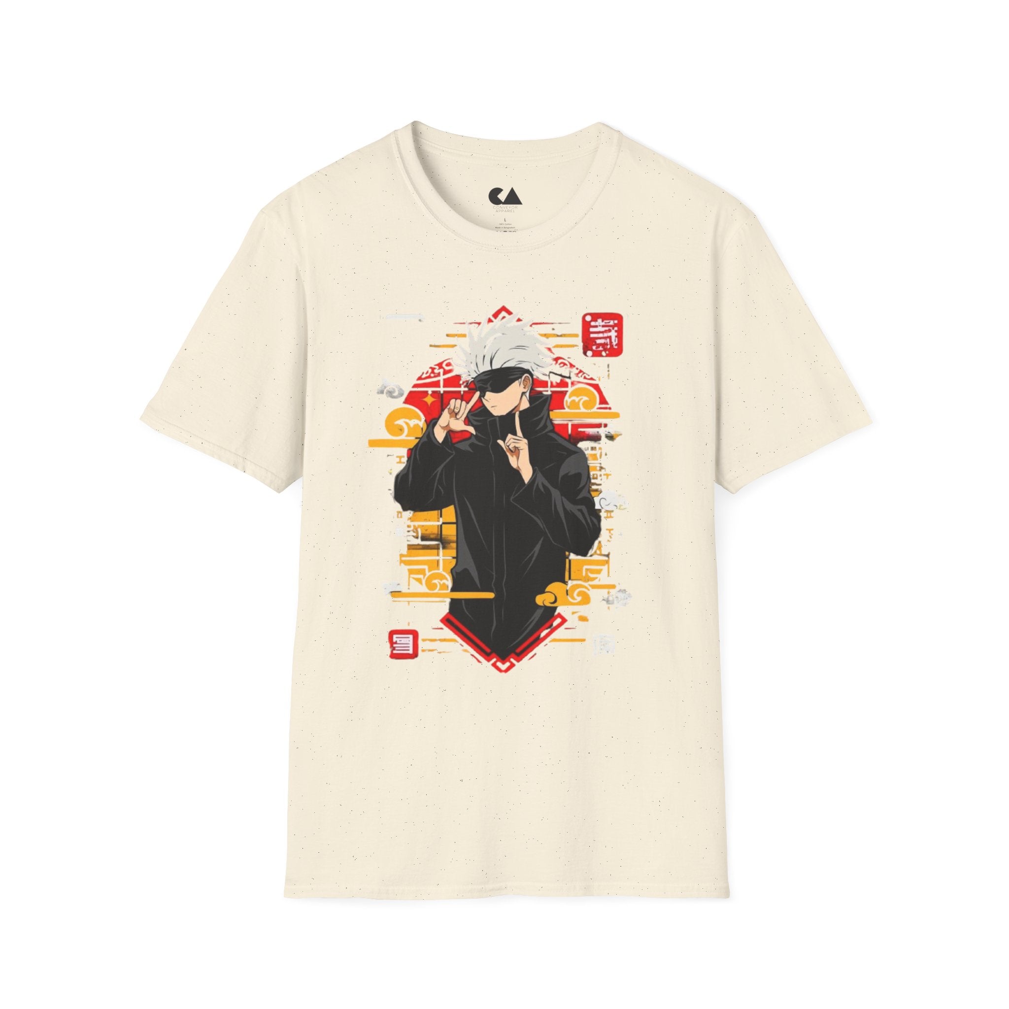 Anime Jujutsu Sorcerer Graphic T-Shirt — Cool Masked Character Design