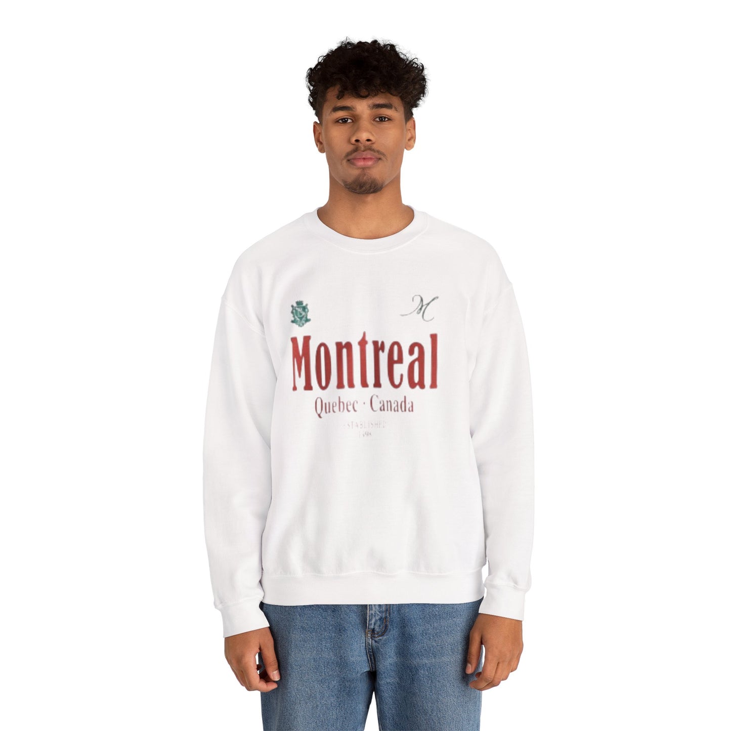 Montreal Inspired Unisex Crewneck Sweatshirt - Cozy, Casual Wear for Travelers, Souvenir Gift, Perfect for Holidays