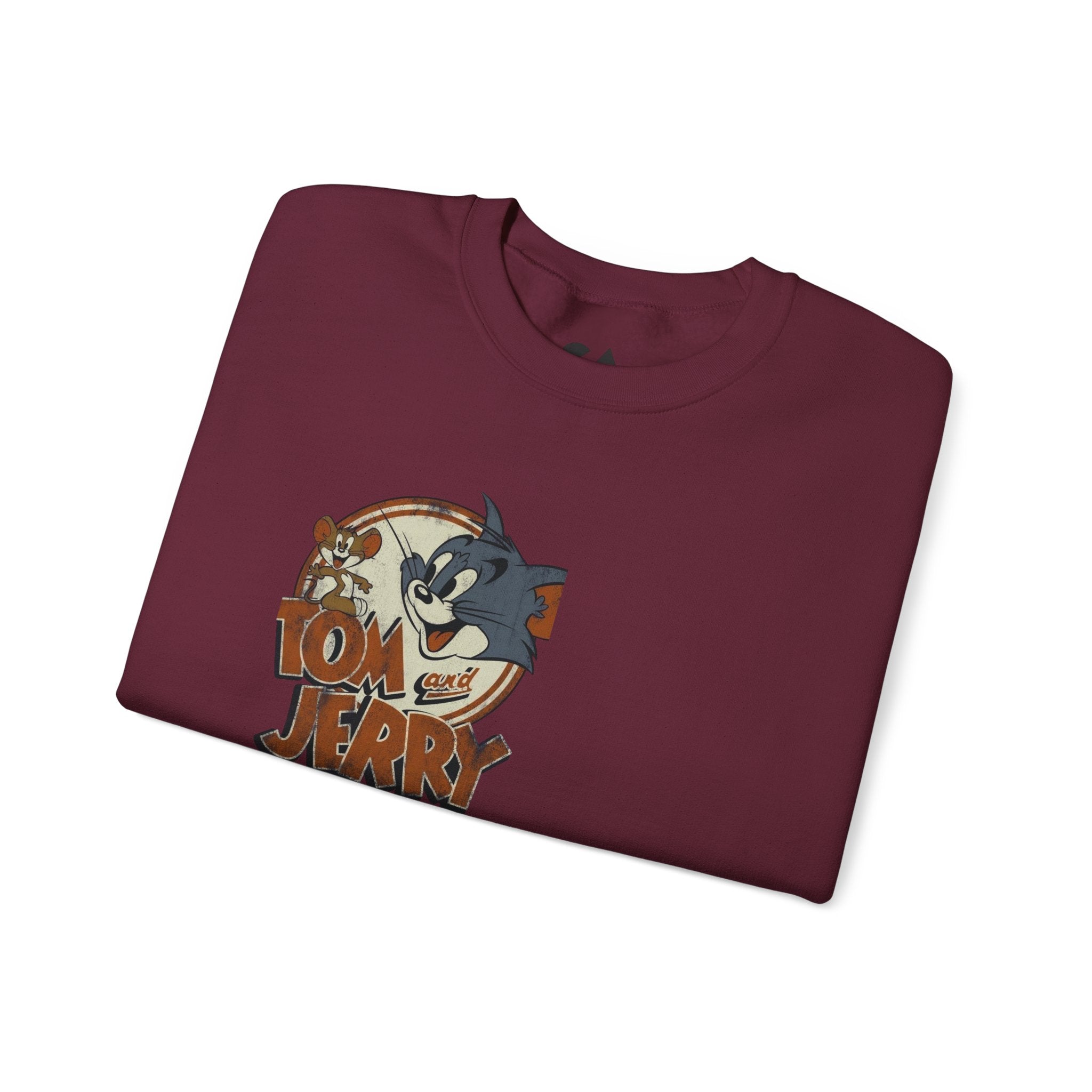 Tom & Jerry Sweatshirt — Retro Cartoon Crewneck