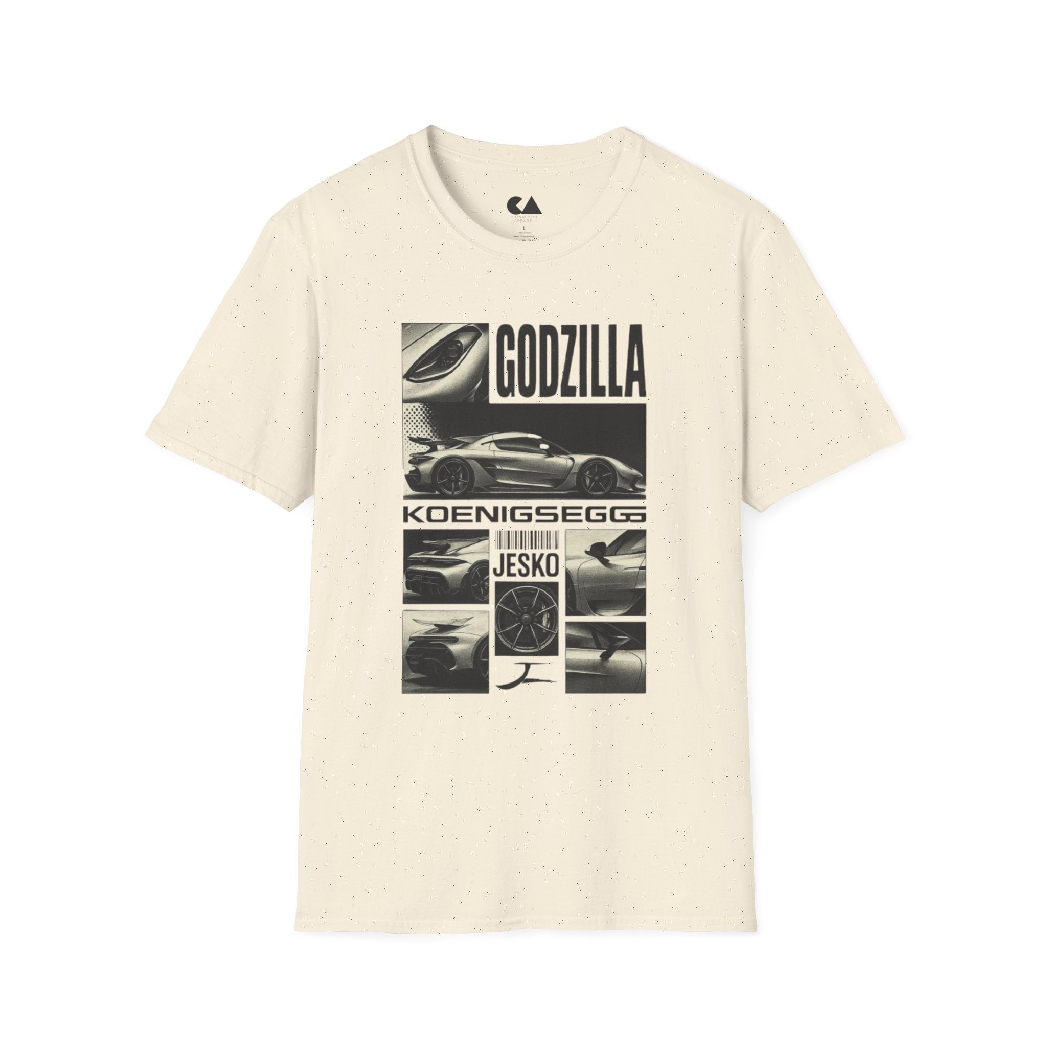 Godzilla Koenigsegg Supercar T‑Shirt — Performance Car Graphic Tee