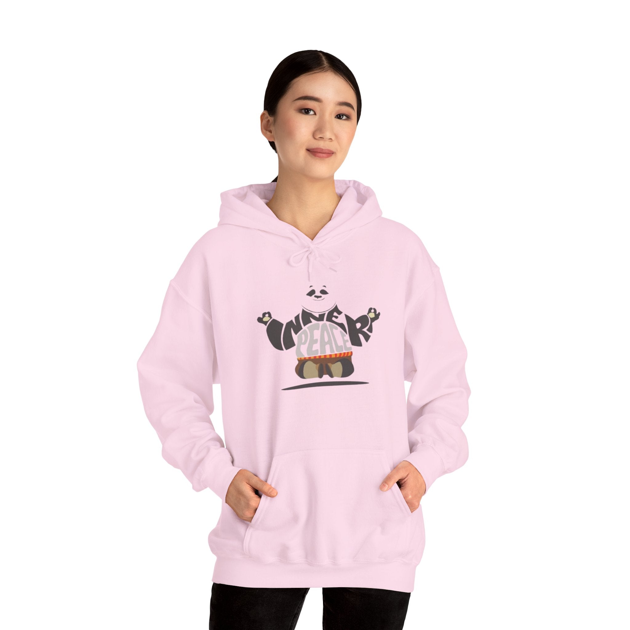 Peace Panda Hoodie — Cute Meditation Panda Graphic Pullover | Kung Fu Panda