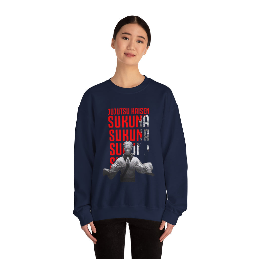 Jujutsu Kaisen Sukuna Graphic Crewneck Sweatshirt