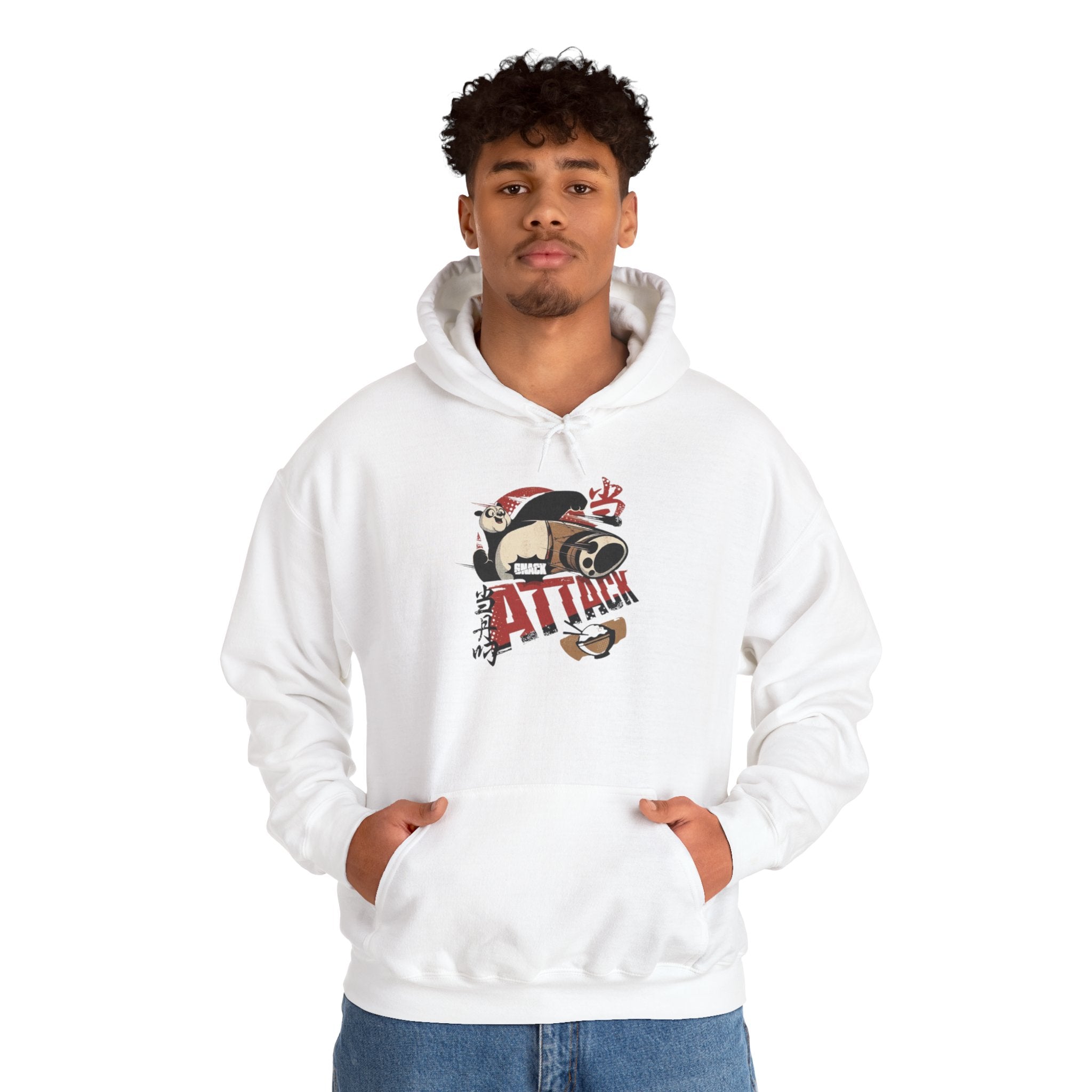 Attack Panda Hoodie — Cute Kung Fu Panda Graphic Pullover