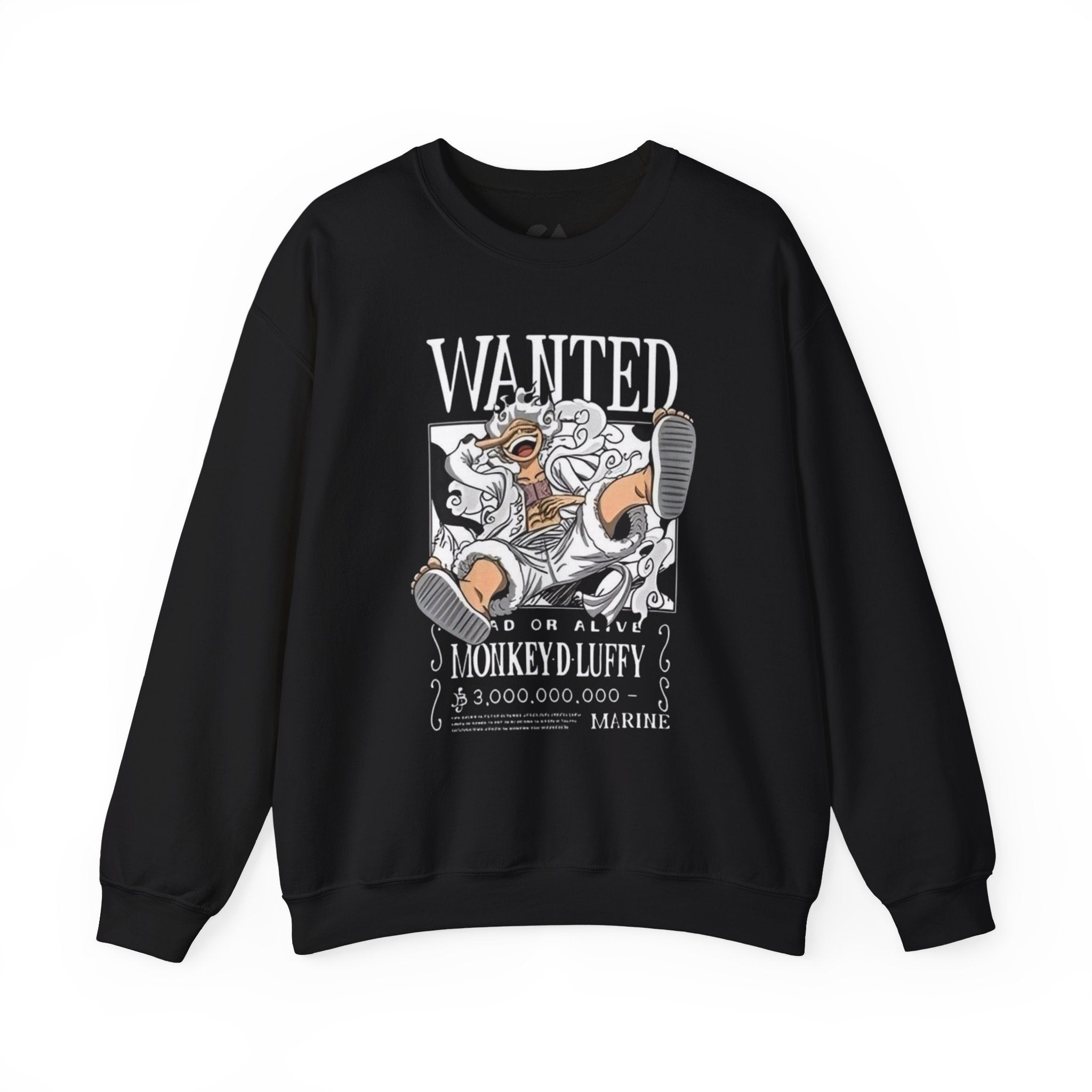 Monkey D Luffy Crewneck Sweatshirt — Playful Skateboarding Anime Illustration