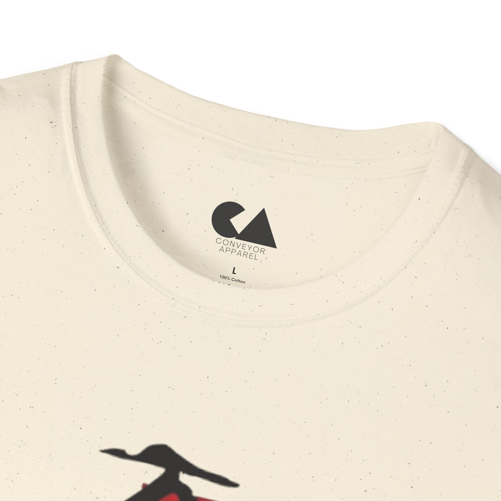 T-Shirt — Minimalist Japanese Calligraphy Design (red seal, kanji)