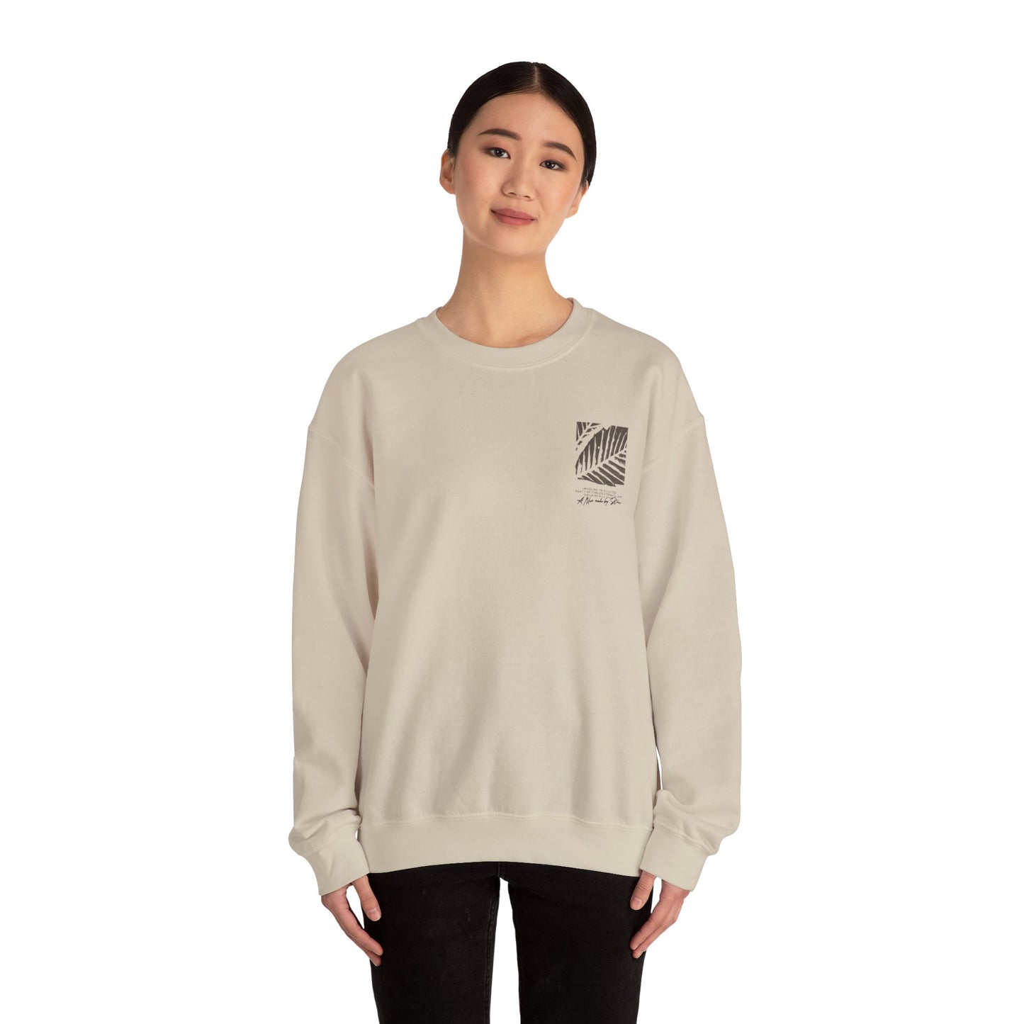 Chic Minimalist Crewneck Sweatshirt | Sandstone Serenity Crewneck