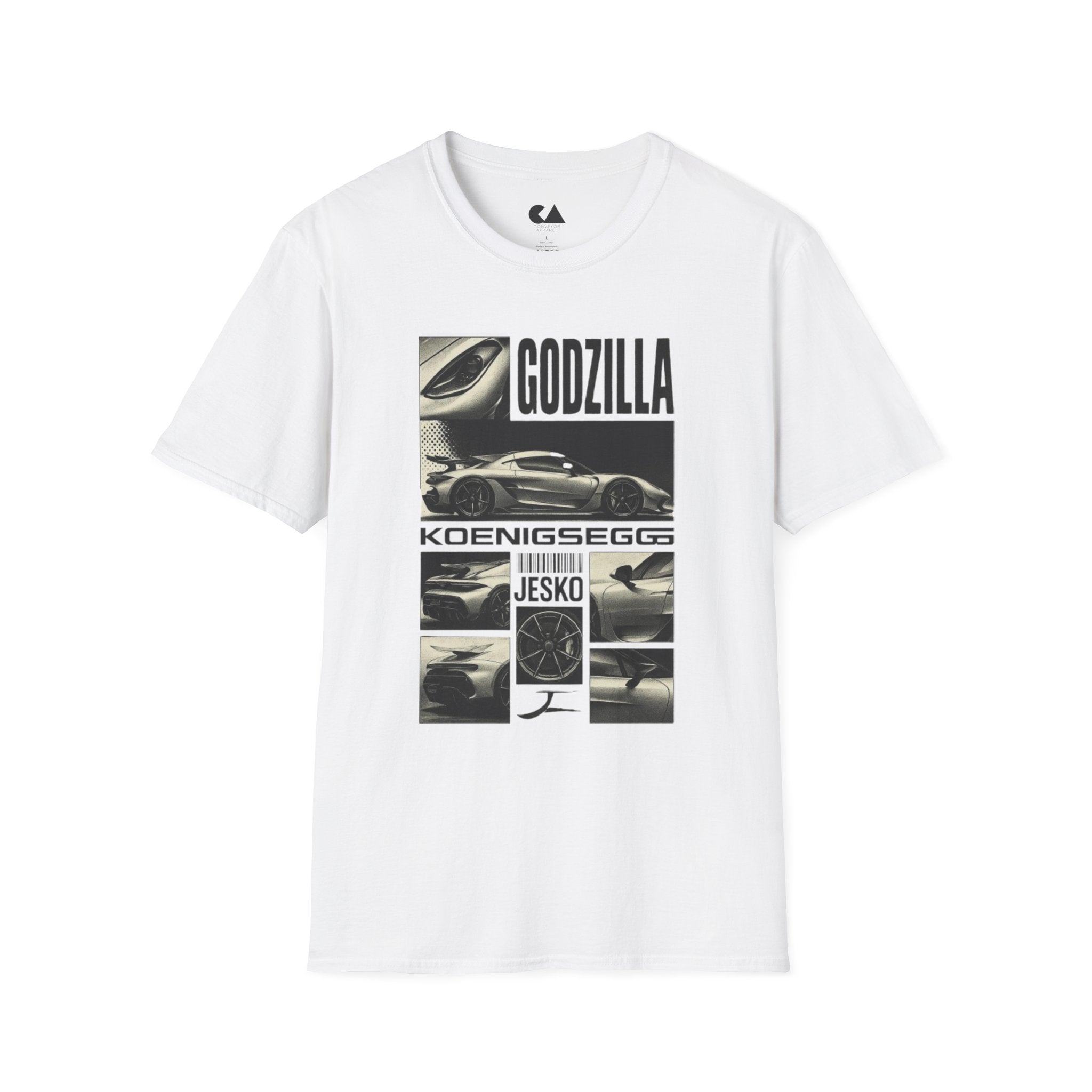 Godzilla Koenigsegg Supercar T‑Shirt — Performance Car Graphic Tee