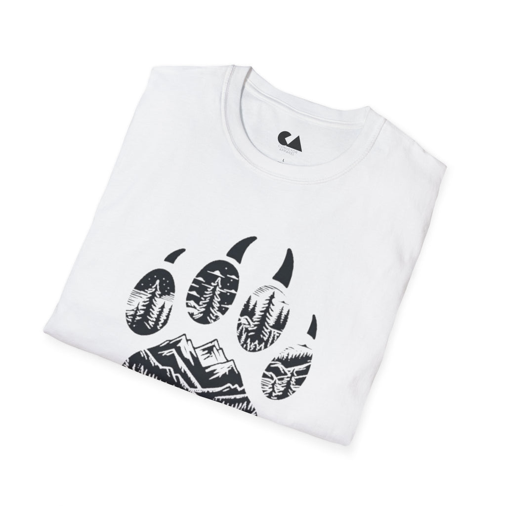 Stay Wild Bear Paw T-Shirt — Nature Mountain Forest Graphic Tee