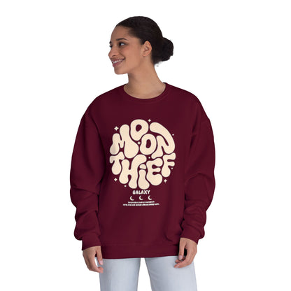 Cosmic Vibes Crewneck Sweatshirt - Moon Thief Design