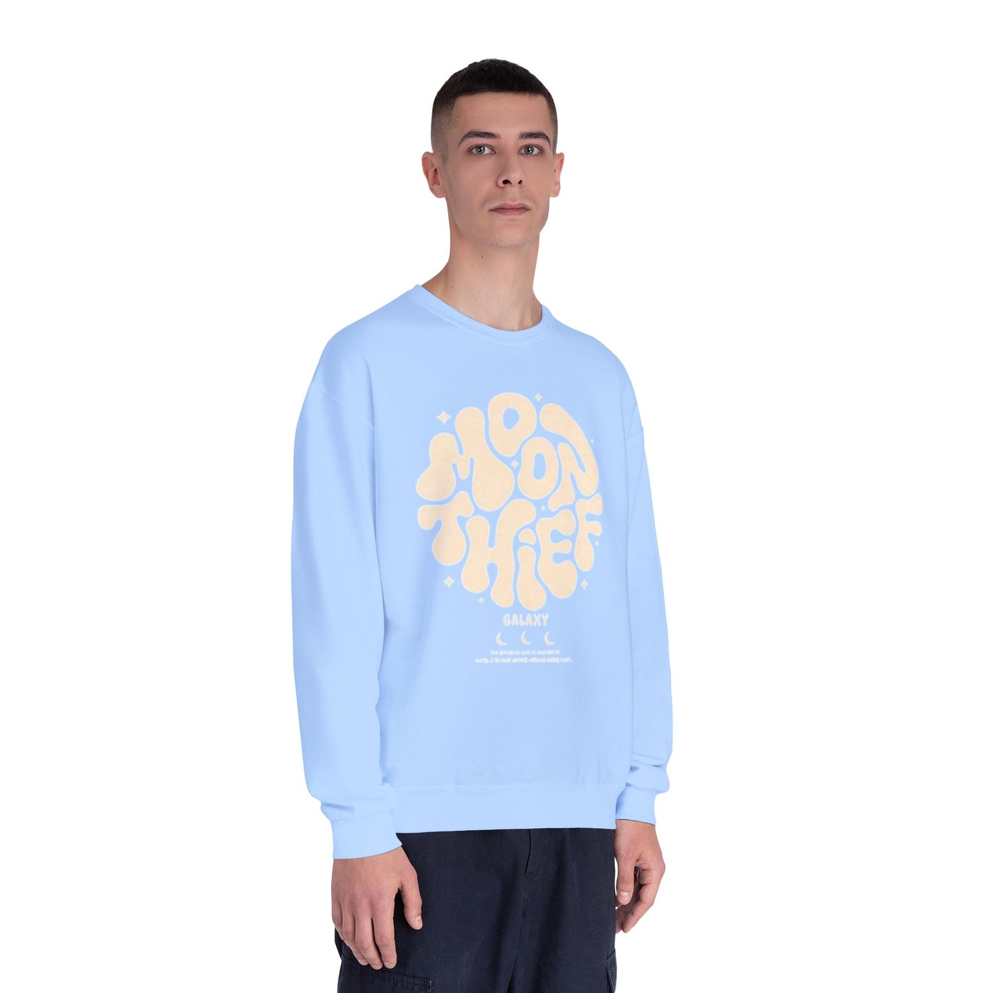 Cosmic Vibes Crewneck Sweatshirt - Moon Thief Design