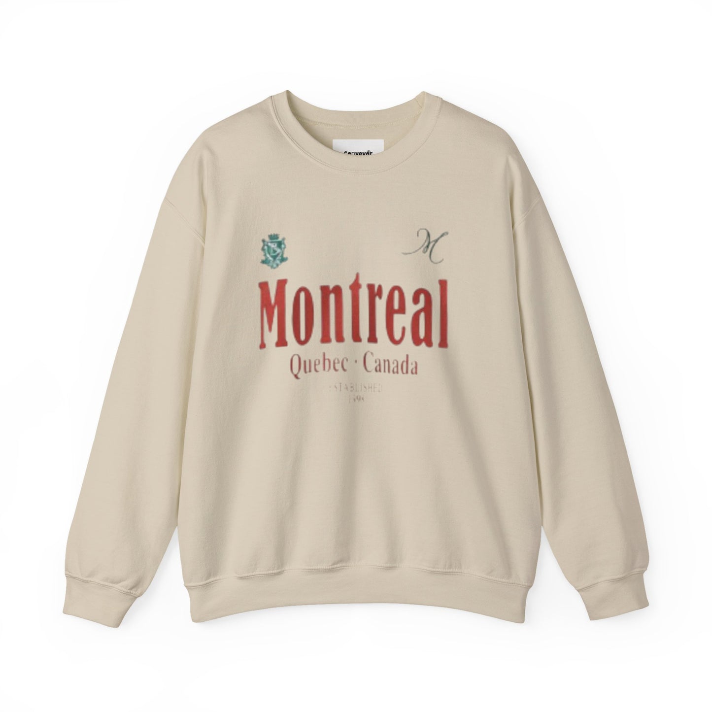 Montreal Inspired Unisex Crewneck Sweatshirt - Cozy, Casual Wear for Travelers, Souvenir Gift, Perfect for Holidays