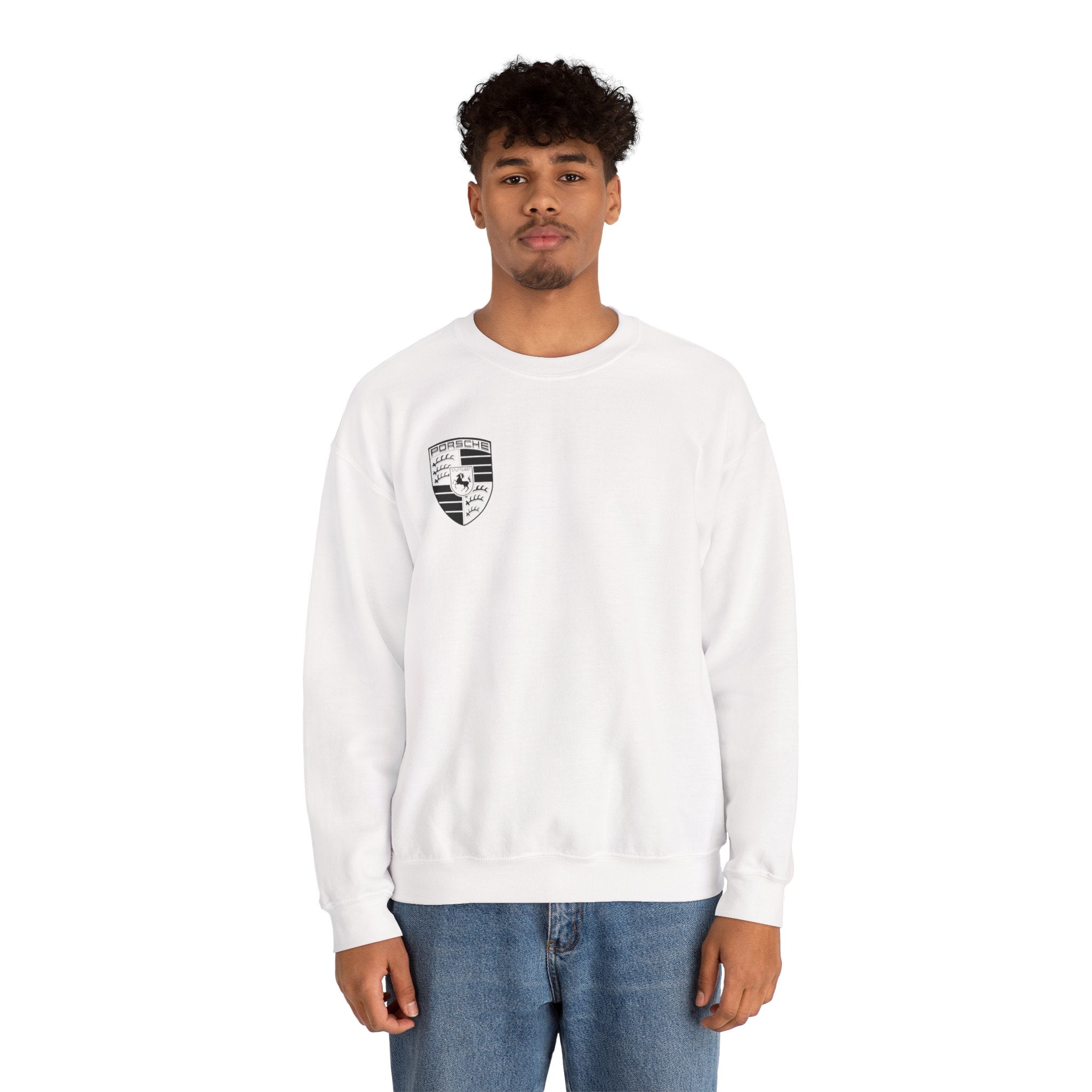 Porsche Graphic Crewneck Sweatshirt — Rear 911 GT3 Design