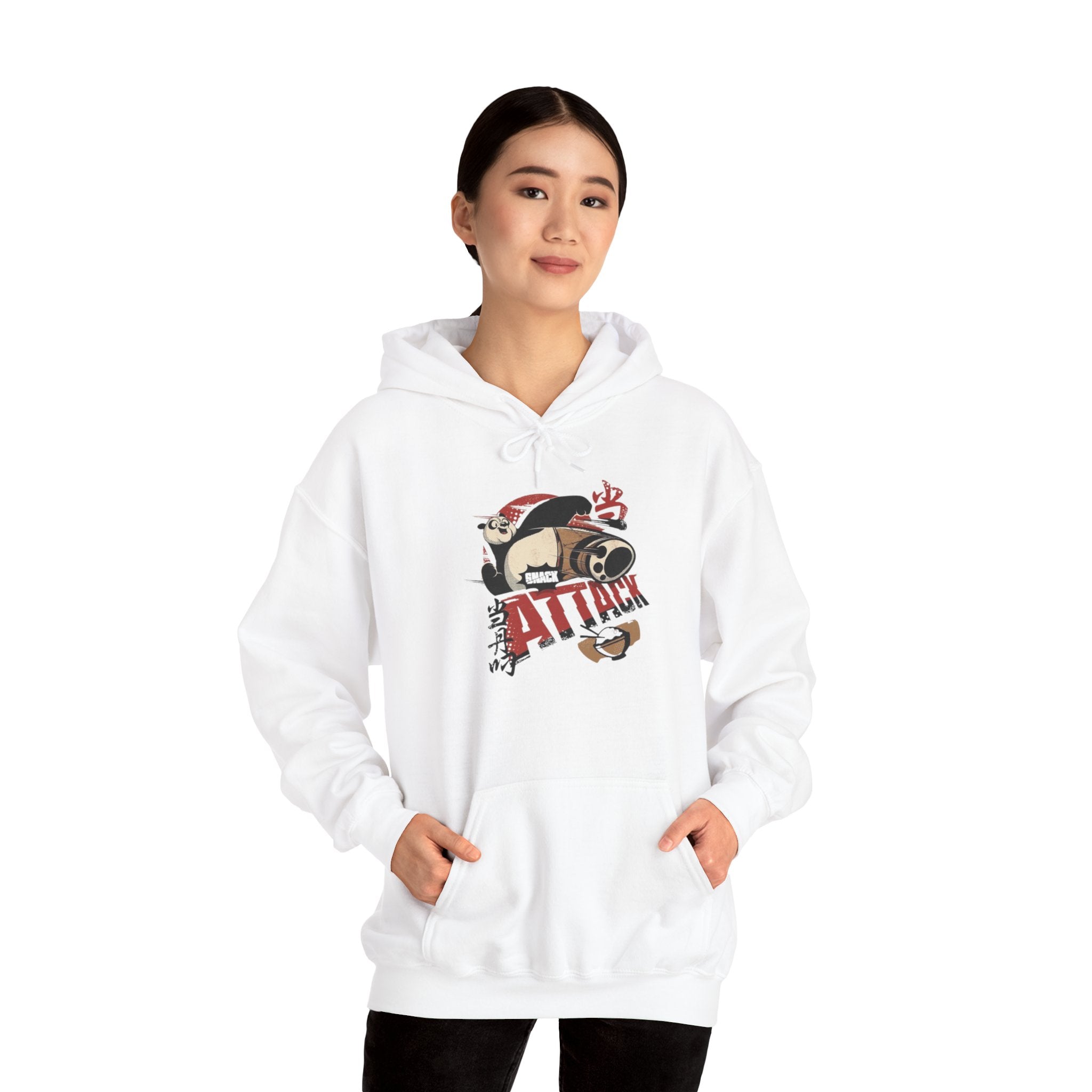 Attack Panda Hoodie — Cute Kung Fu Panda Graphic Pullover