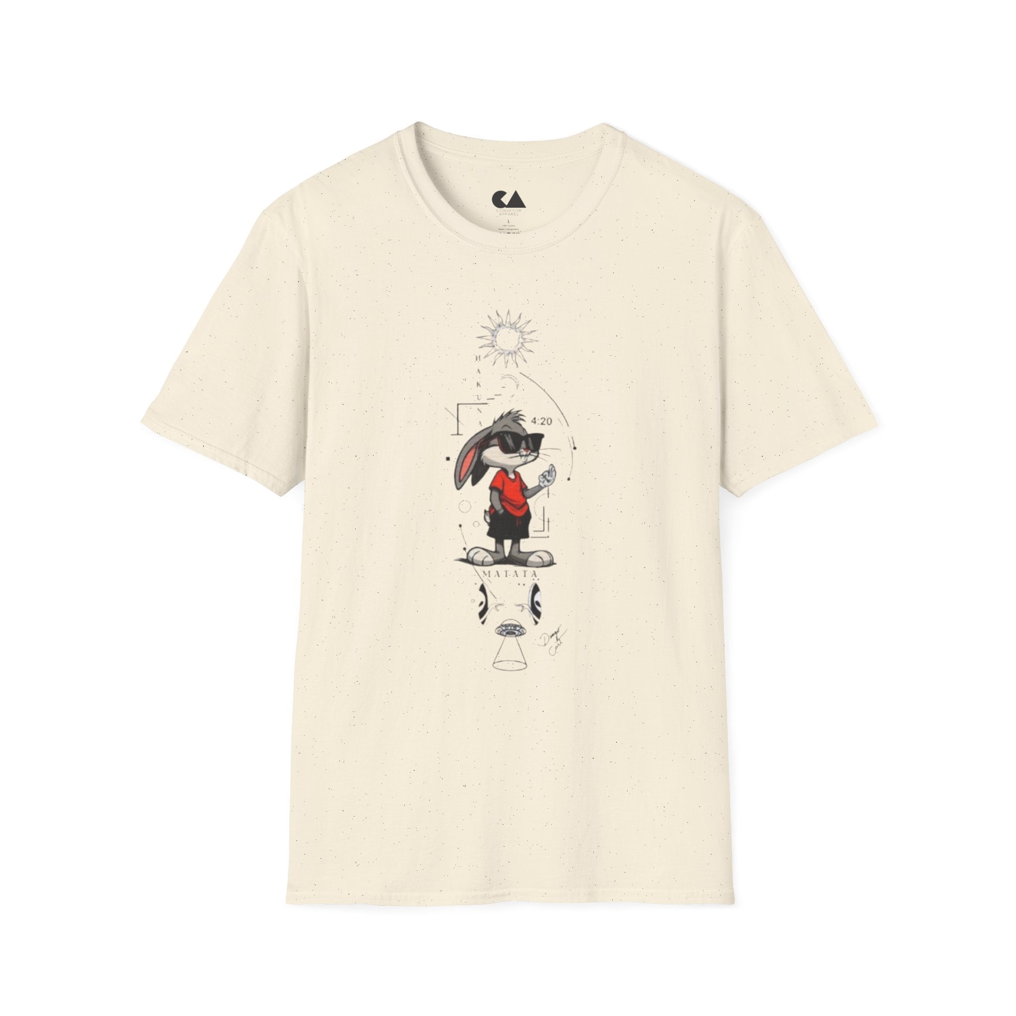 Bunny Cool Graphic T-Shirt — '4:20' Sunglasses Bunny Streetwear Tee