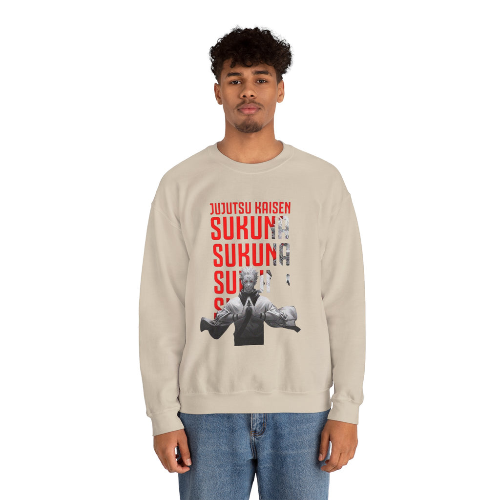 Jujutsu Kaisen Sukuna Graphic Crewneck Sweatshirt