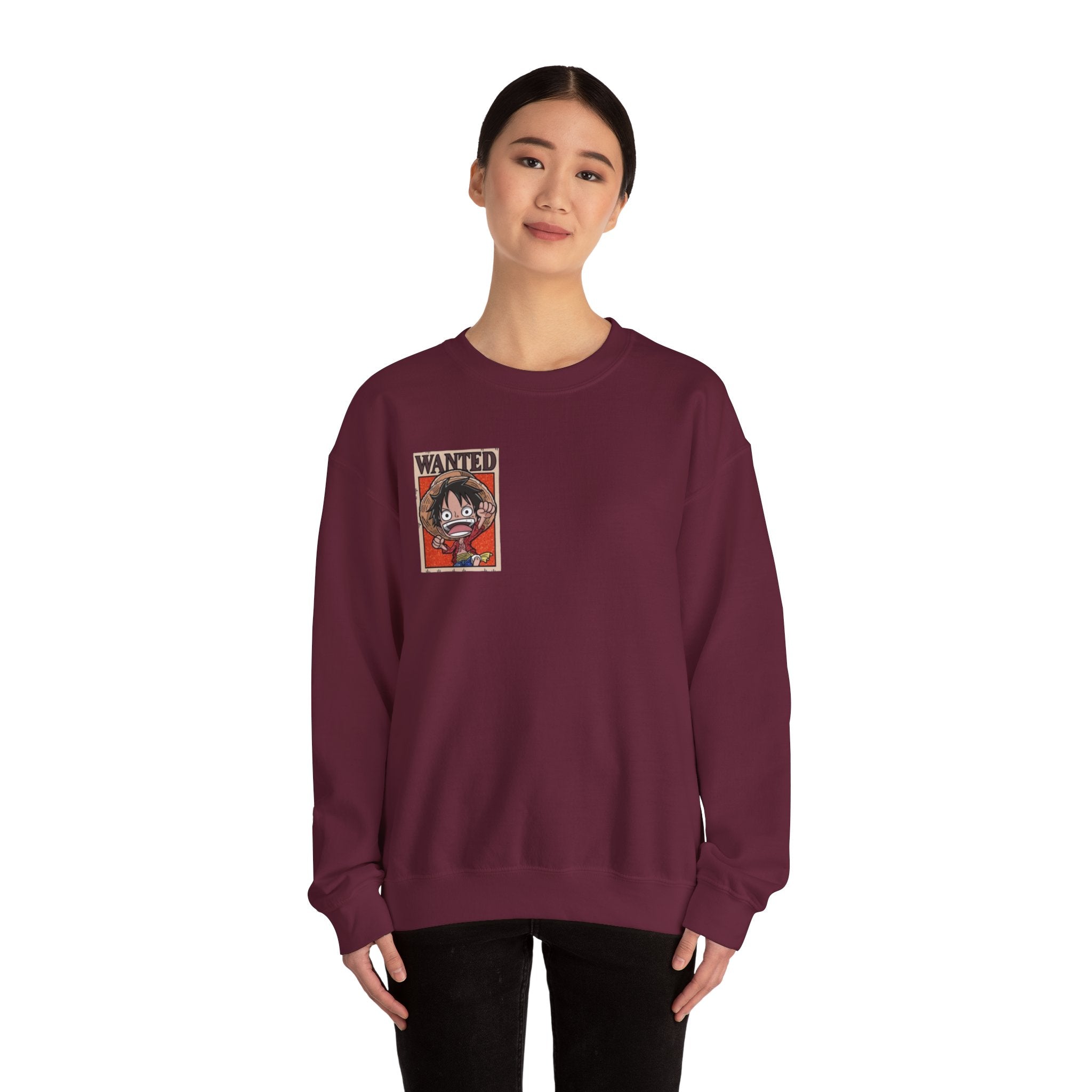 Wanted Poster Sweatshirt — Monkey D Luffy Graphic Crewneck