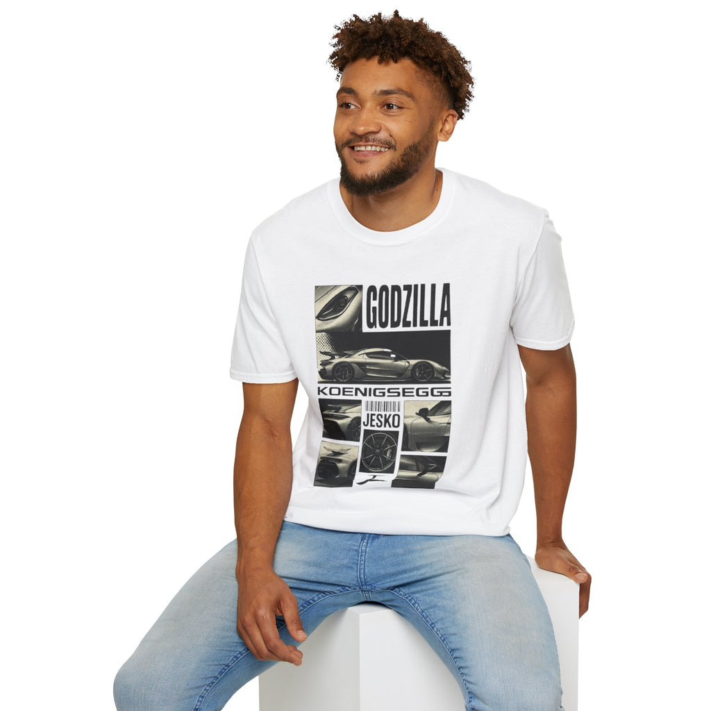 Godzilla Koenigsegg Supercar T‑Shirt — Performance Car Graphic Tee