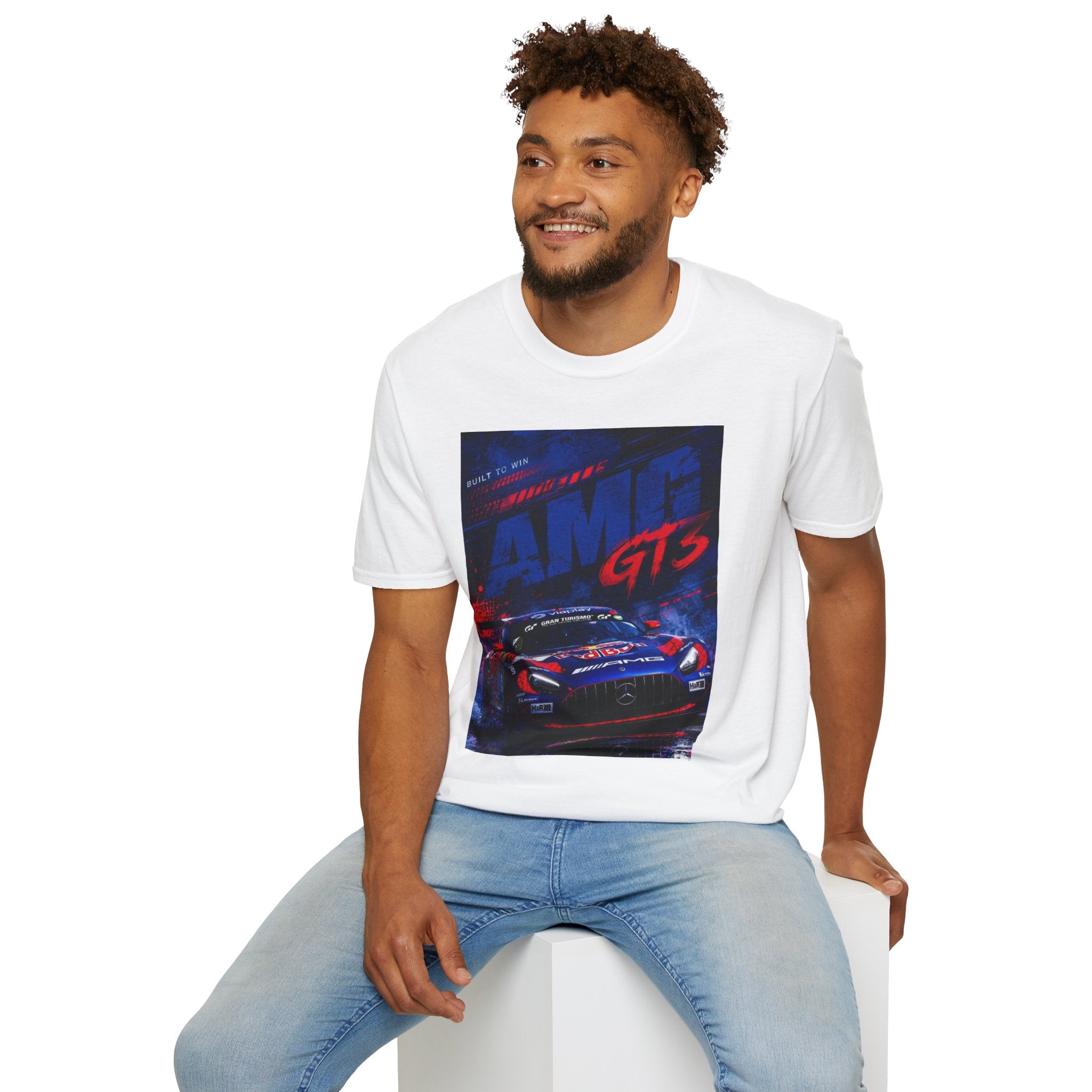 AMG GTS Racing Tee — Built to Win Sports Car Graphic T-Shirt | Nurburgering