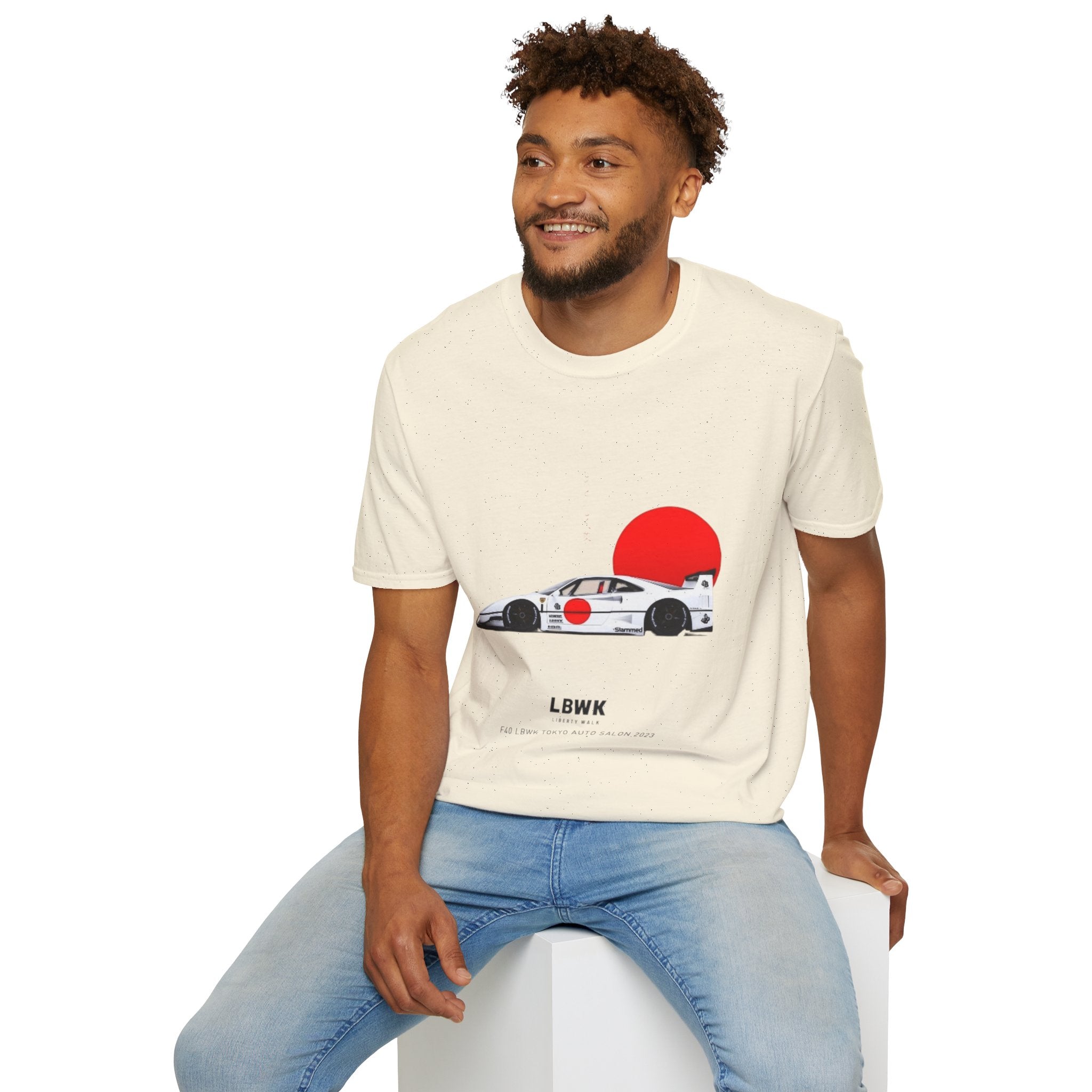 Racing Car Tee — JDM Sun Graphic T-Shirt
