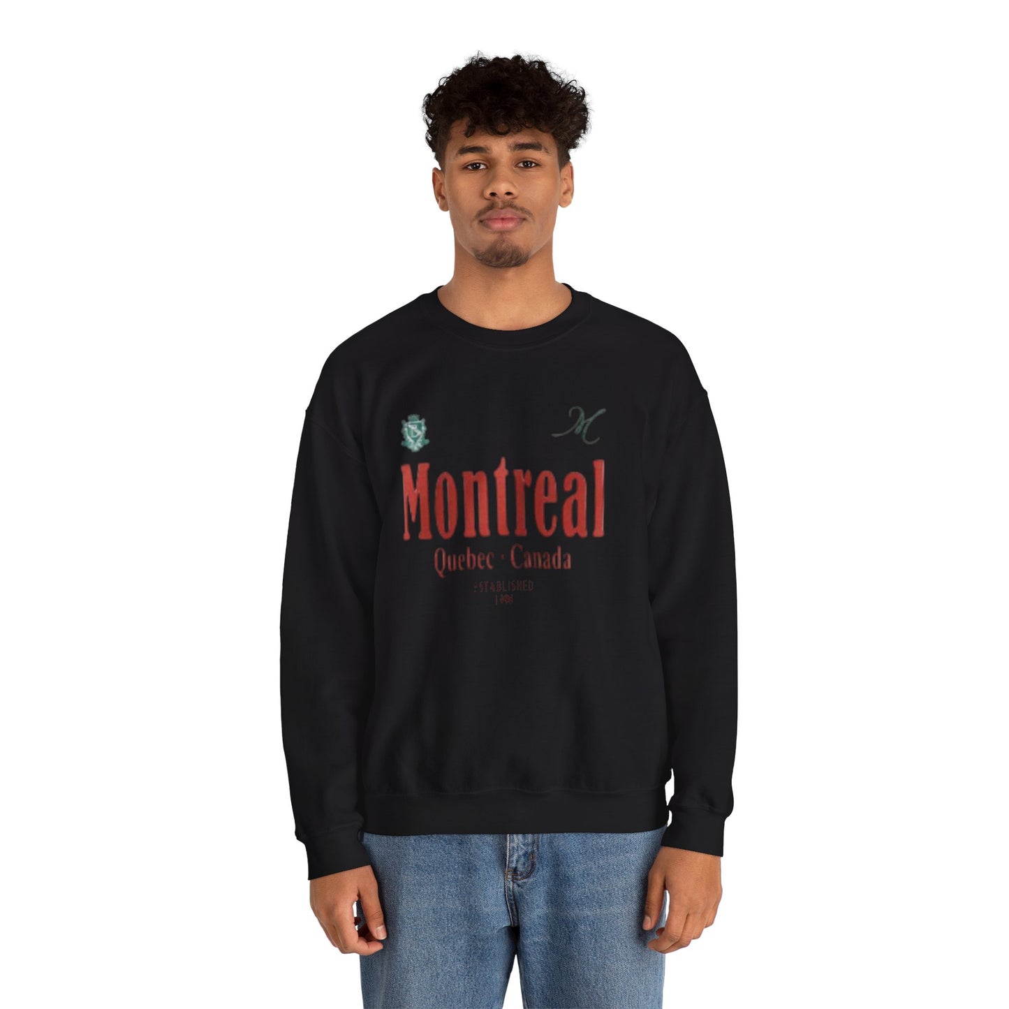 Montreal Inspired Unisex Crewneck Sweatshirt - Cozy, Casual Wear for Travelers, Souvenir Gift, Perfect for Holidays