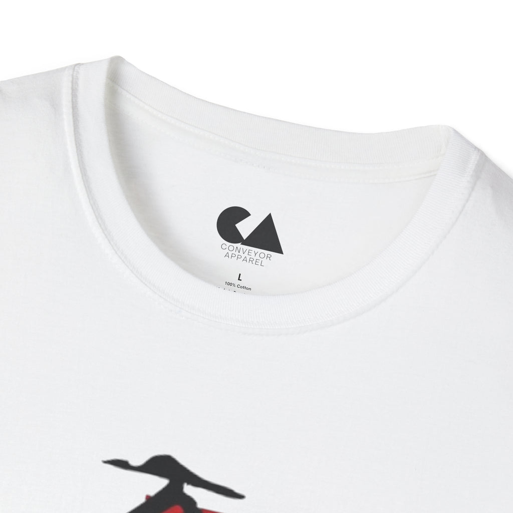 T-Shirt — Minimalist Japanese Calligraphy Design (red seal, kanji)