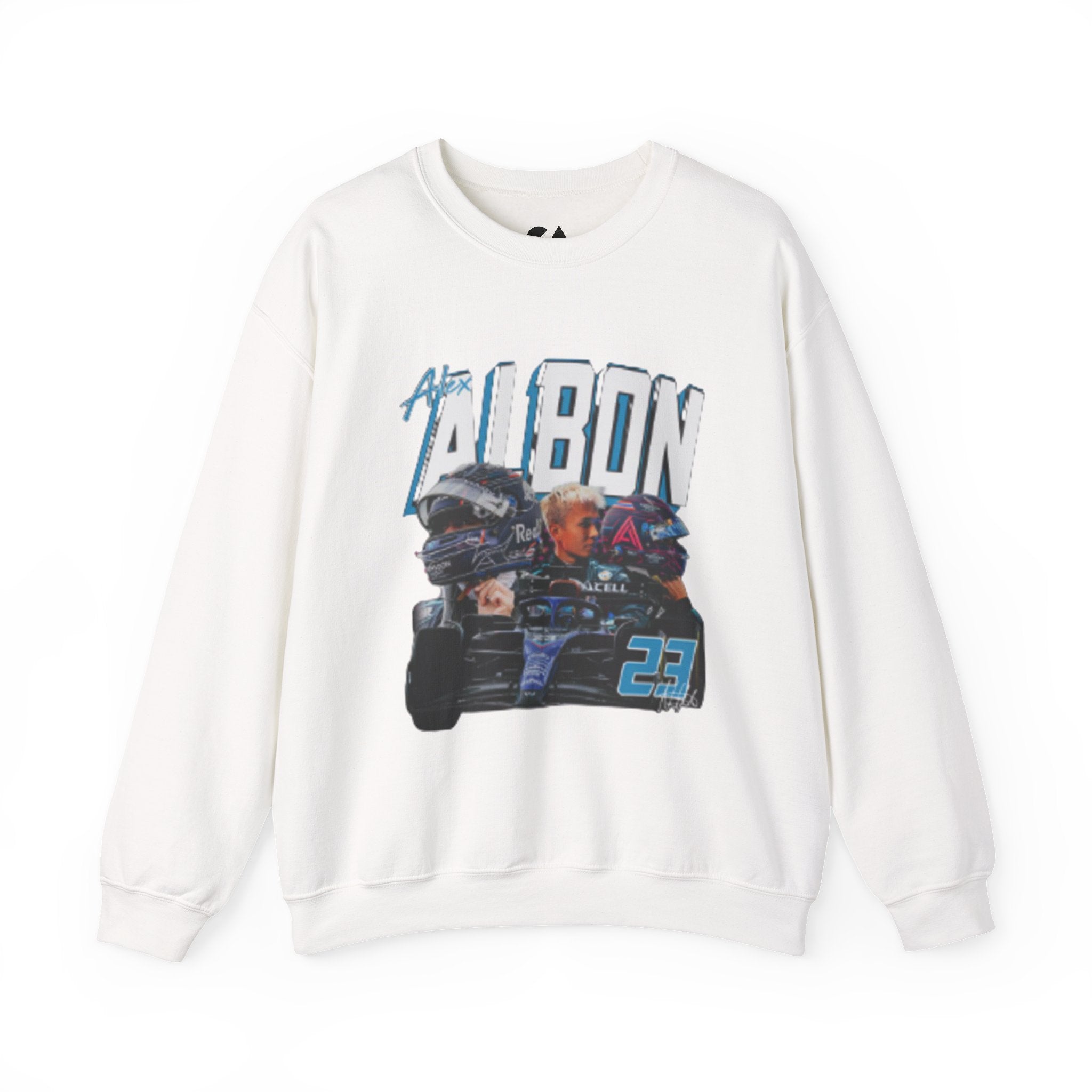Racing Driver Crewneck Sweatshirt — 'Albon' Graphic Race Car Design