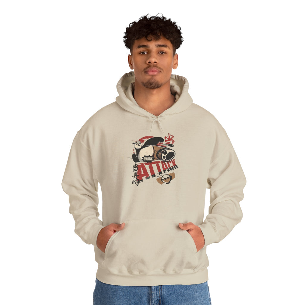 Attack Panda Hoodie — Cute Kung Fu Panda Graphic Pullover