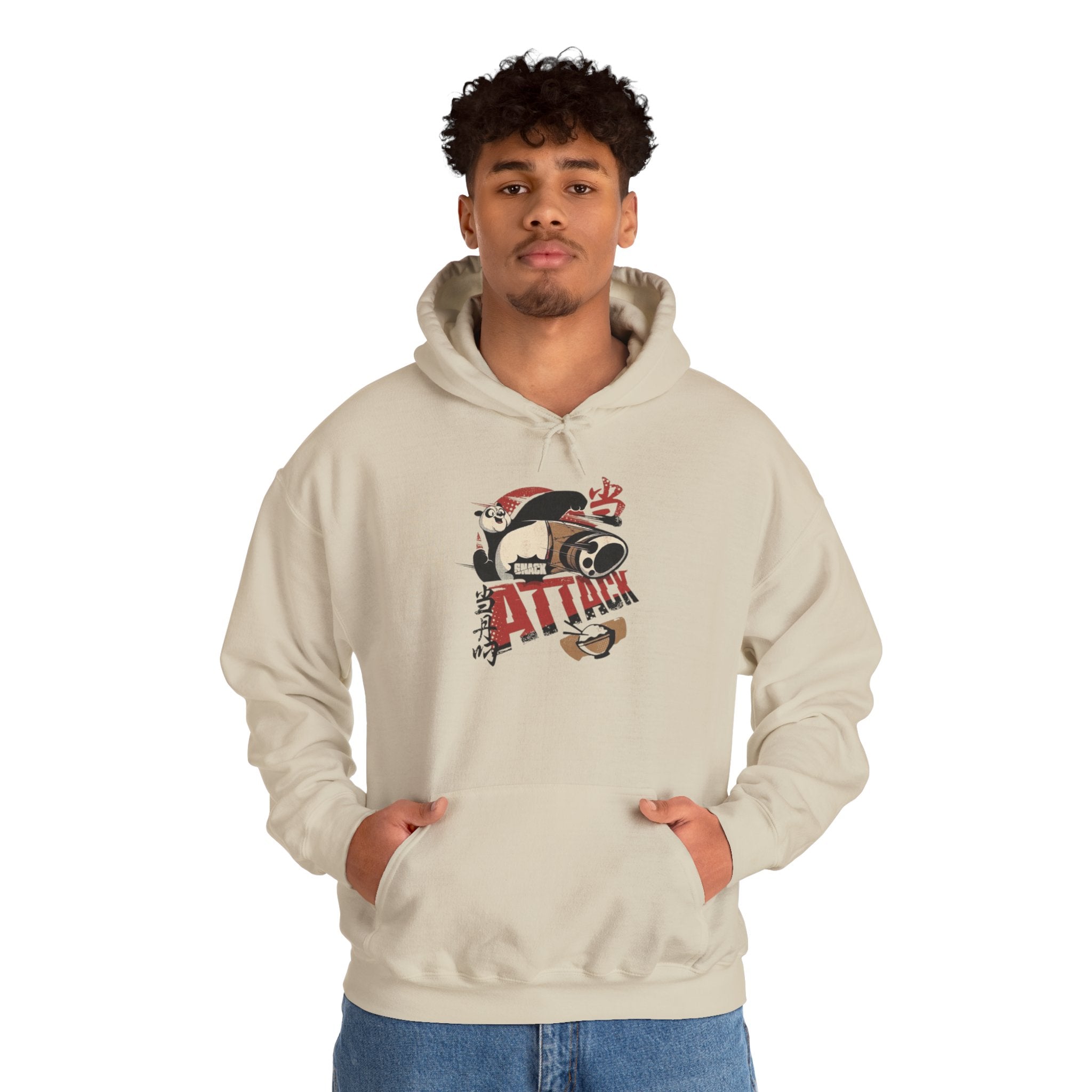 Attack Panda Hoodie — Cute Kung Fu Panda Graphic Pullover