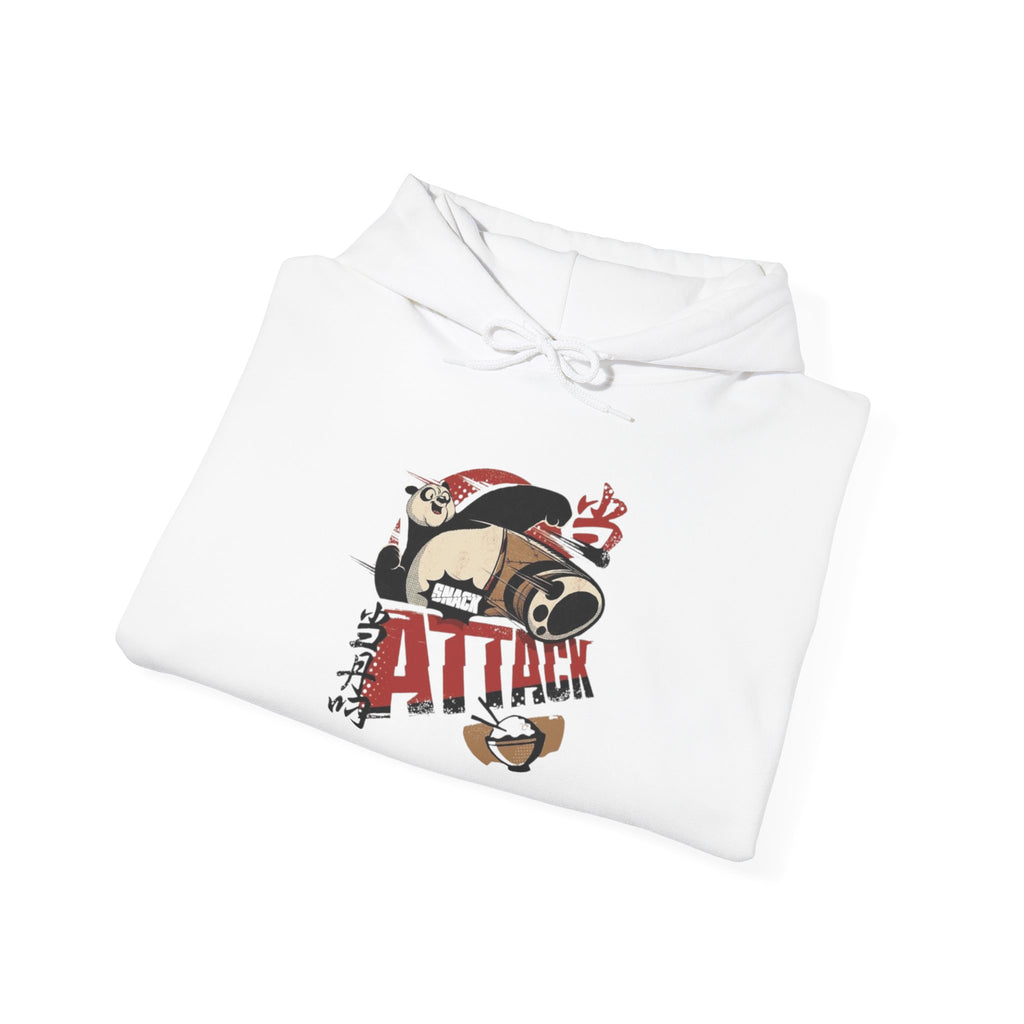 Attack Panda Hoodie — Cute Kung Fu Panda Graphic Pullover