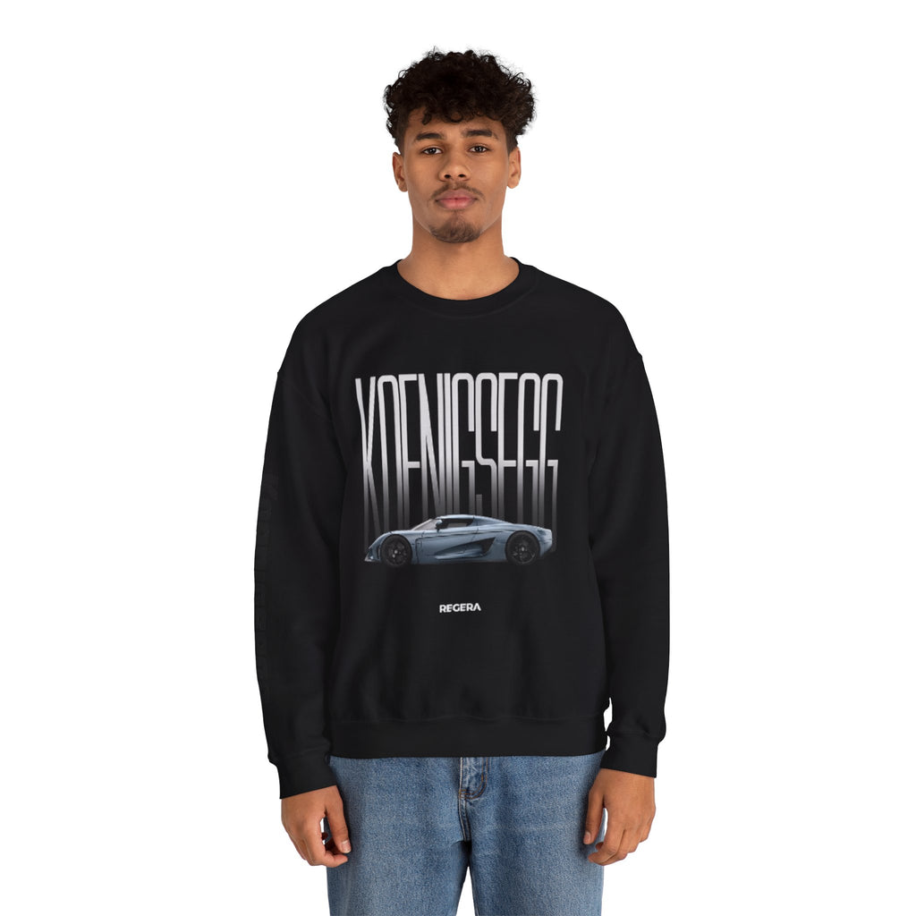 Koenigsegg Regera Crewneck Sweatshirt — Hypercar Graphic Pullover