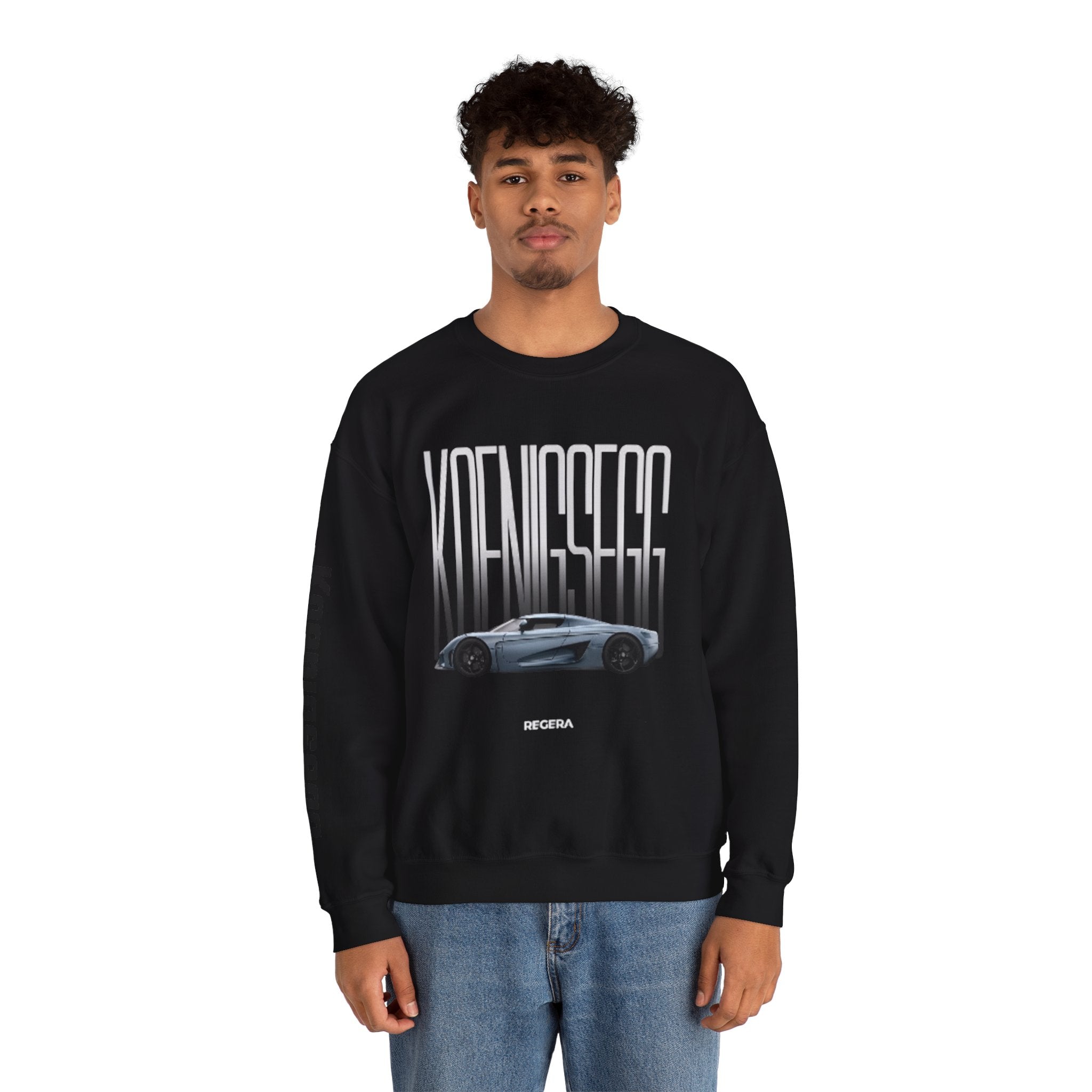 Koenigsegg Regera Crewneck Sweatshirt — Hypercar Graphic Pullover
