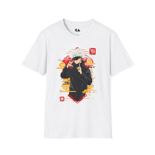 Anime Jujutsu Sorcerer Graphic T-Shirt — Cool Masked Character Design