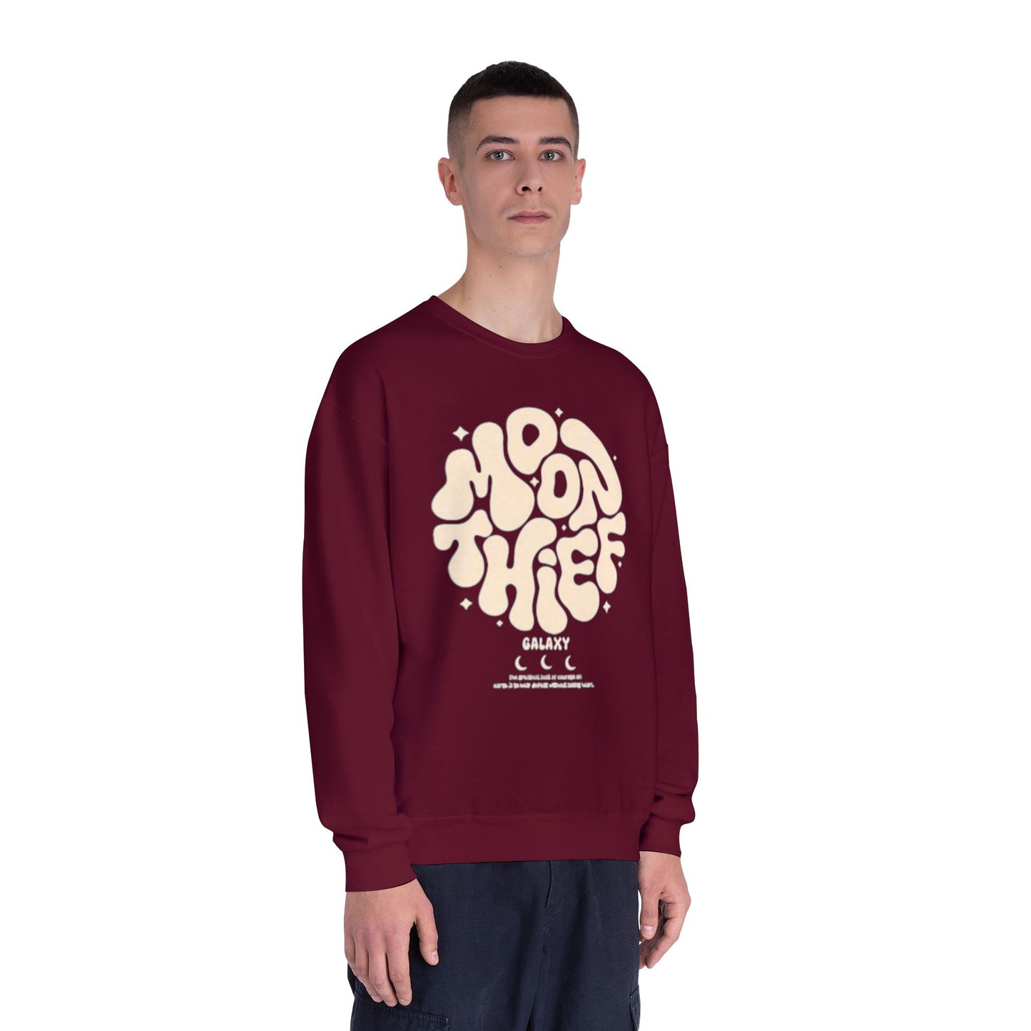 Cosmic Vibes Crewneck Sweatshirt - Moon Thief Design