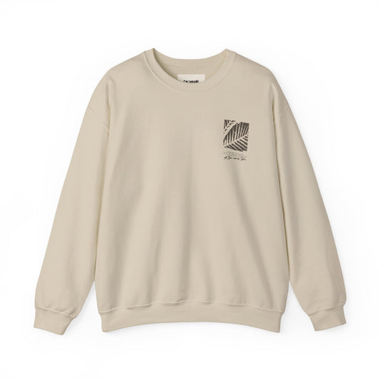 Chic Minimalist Crewneck Sweatshirt | Sandstone Serenity Crewneck