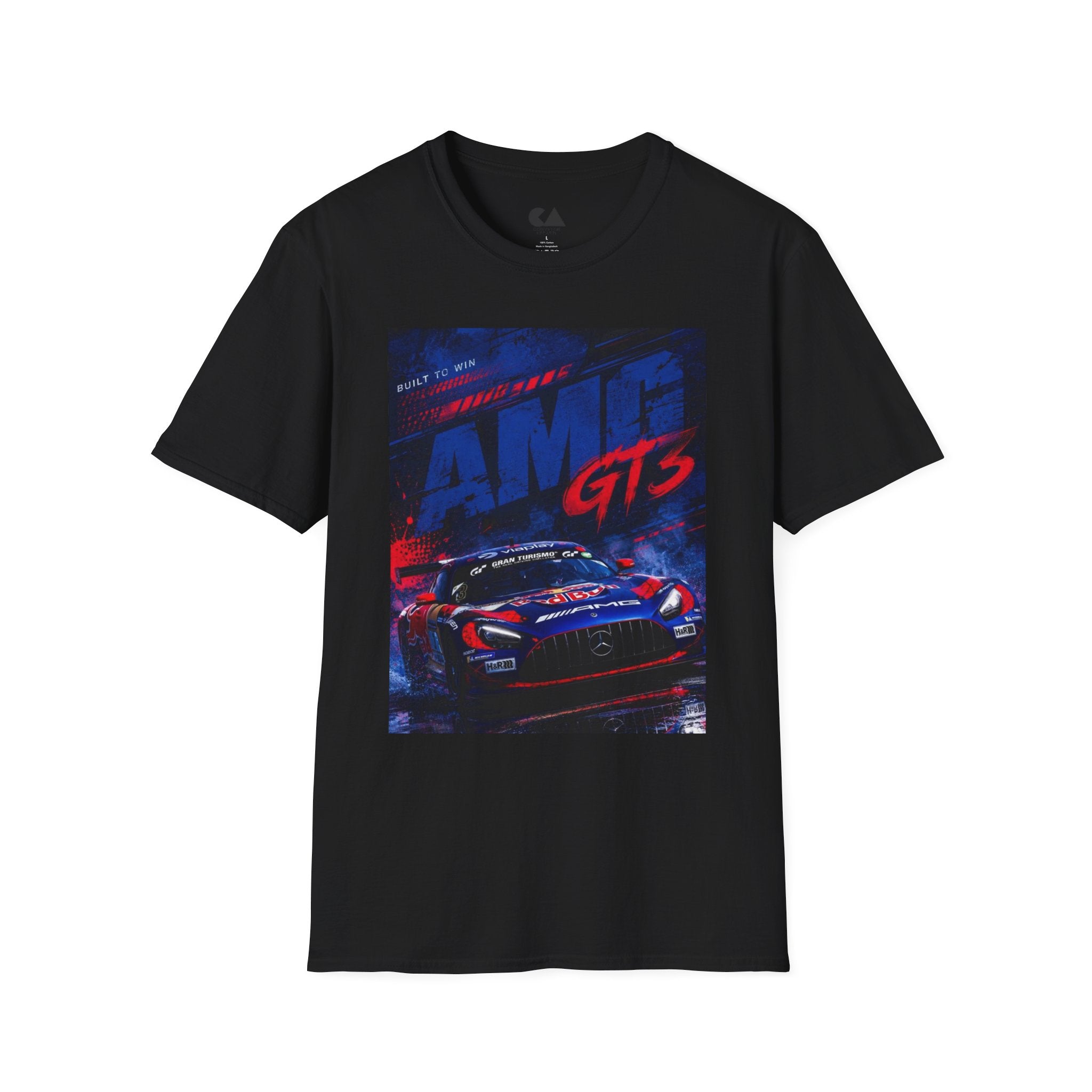 AMG GTS Racing Tee — Built to Win Sports Car Graphic T-Shirt | Nurburgering