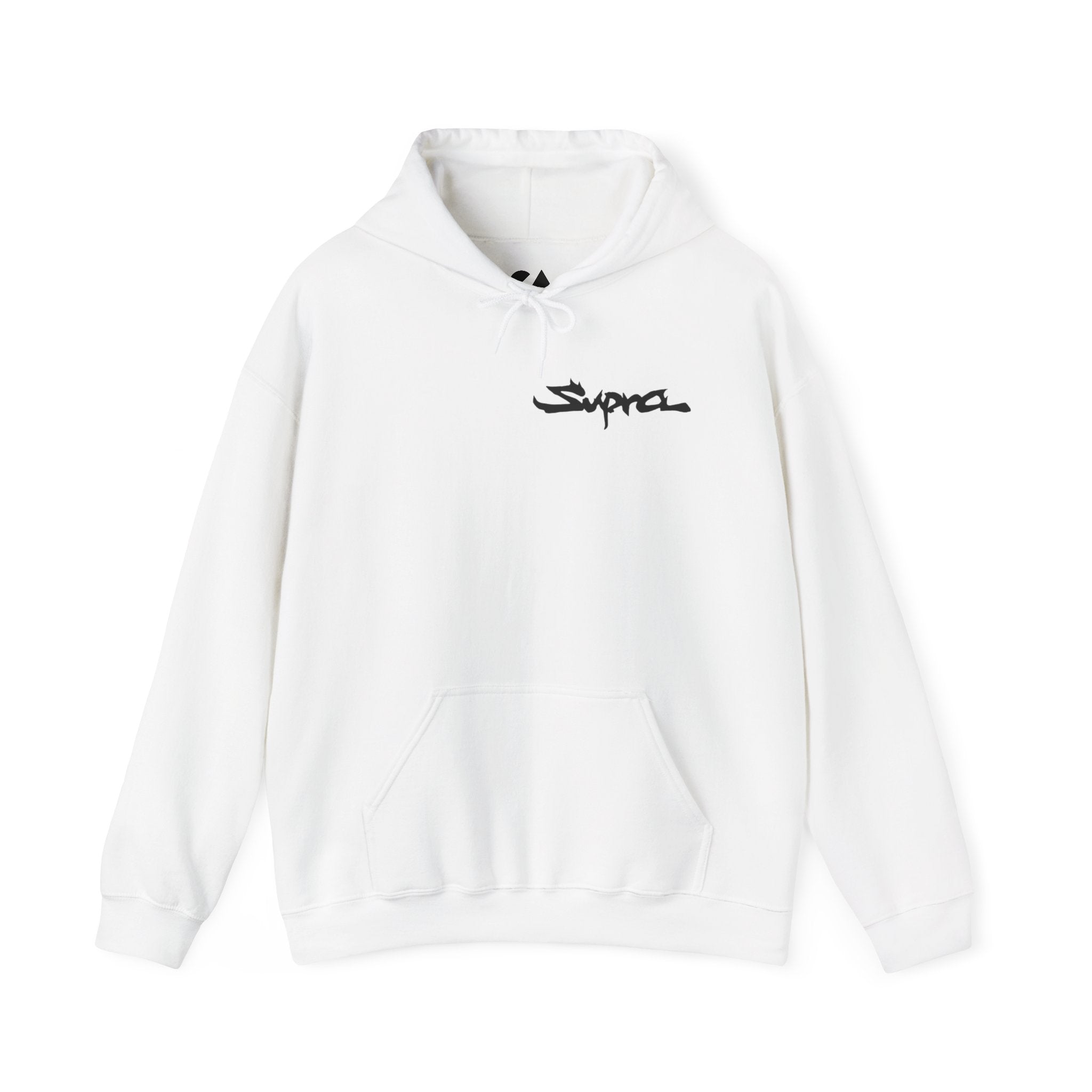Supra Car Hoodie — Orange Supra Graphic Pullover