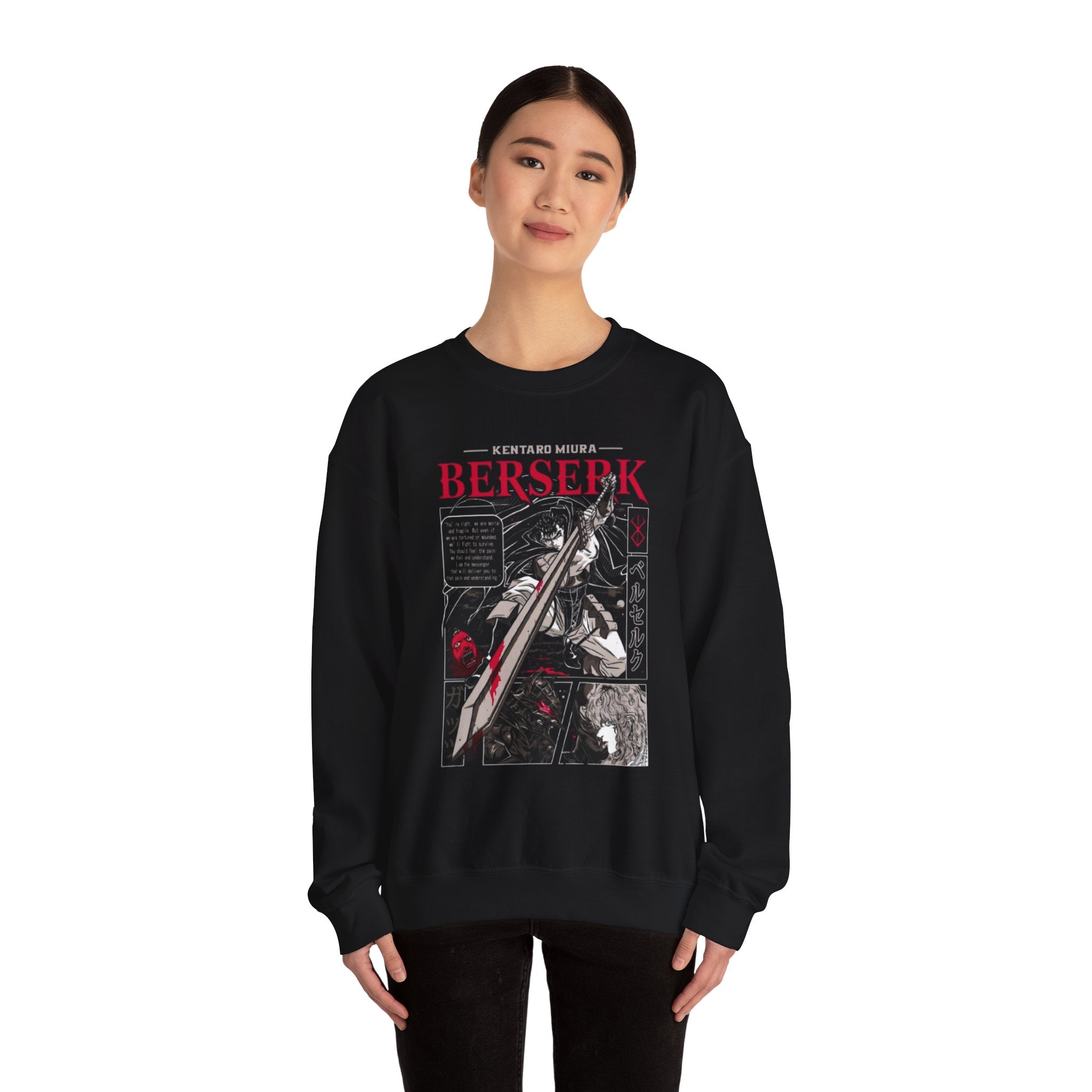 Berserk Manga Panel Crewneck Sweatshirt