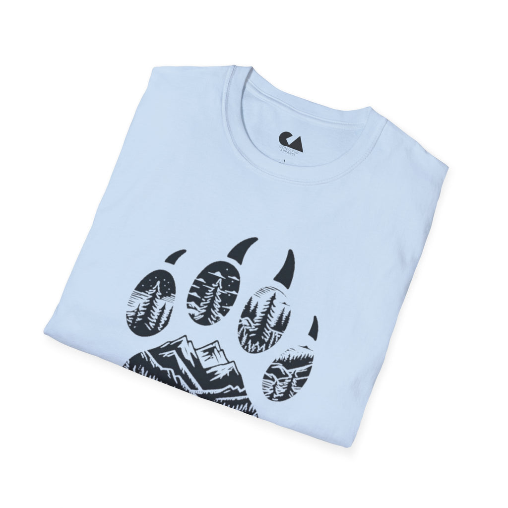 Stay Wild Bear Paw T-Shirt — Nature Mountain Forest Graphic Tee