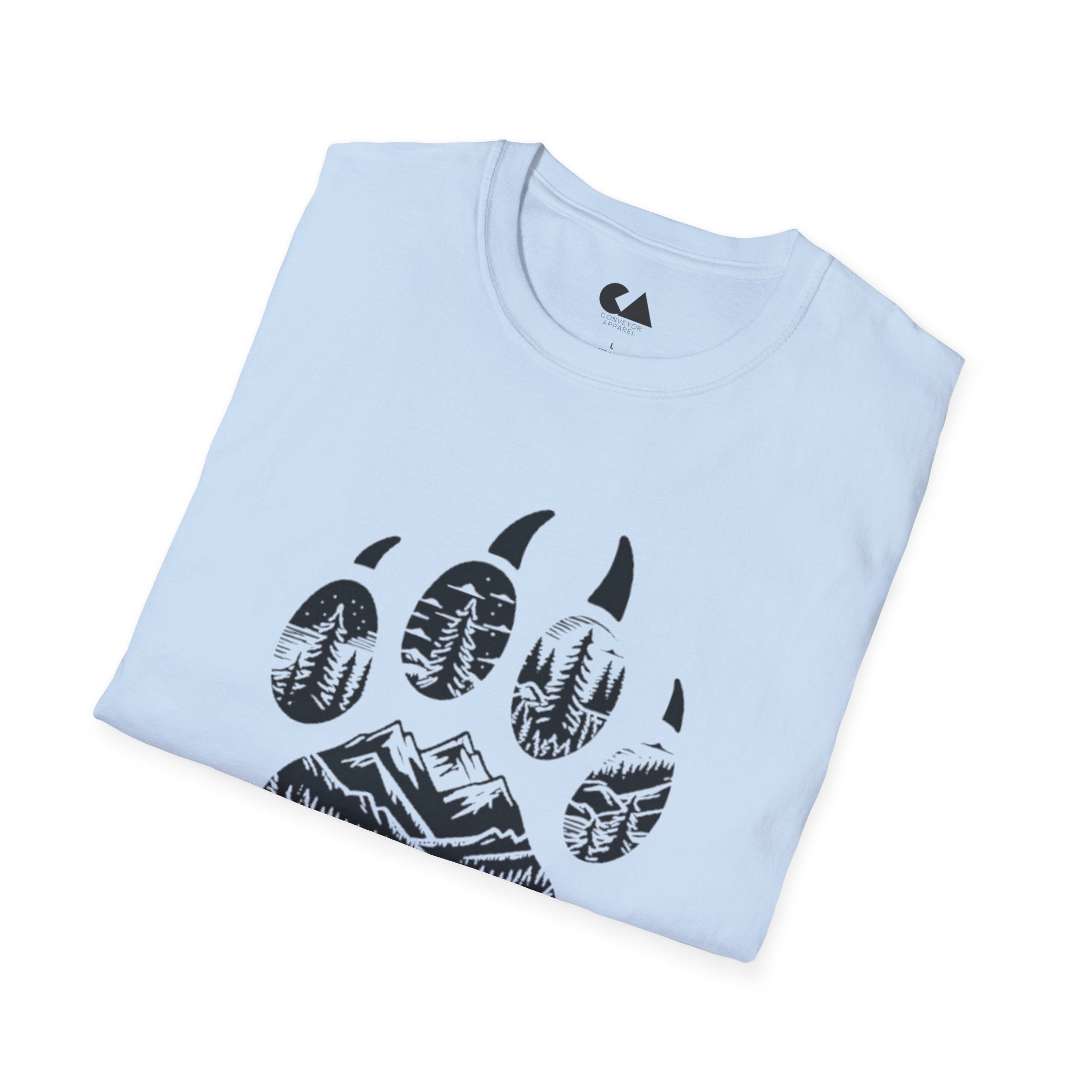 Stay Wild Bear Paw T-Shirt — Nature Mountain Forest Graphic Tee
