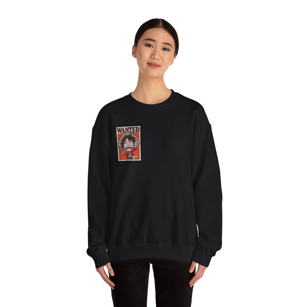 Wanted Poster Sweatshirt — Monkey D Luffy Graphic Crewneck