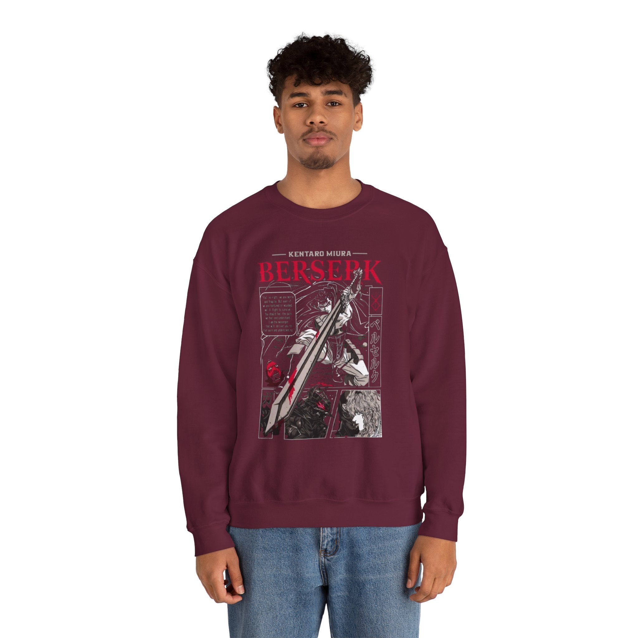 Berserk Manga Panel Crewneck Sweatshirt