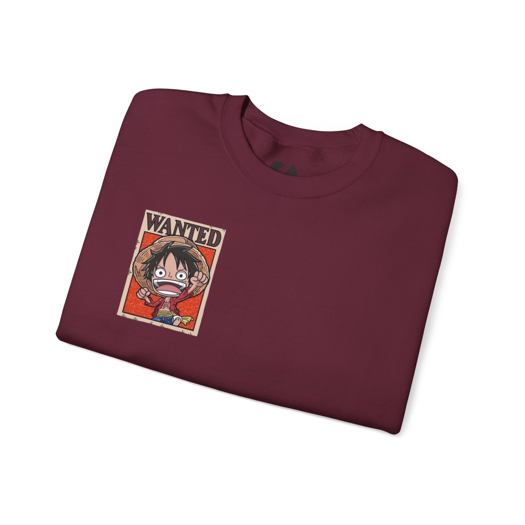 Wanted Poster Sweatshirt — Monkey D Luffy Graphic Crewneck