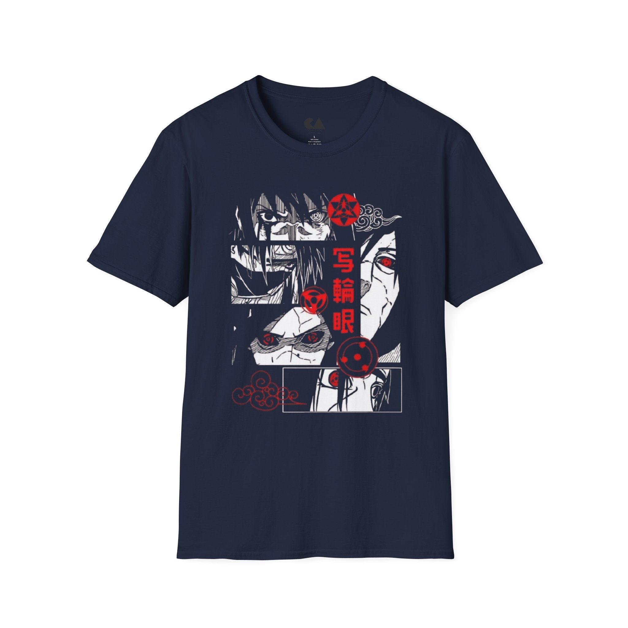 Uchiha Sharingan Anime T‑Shirt — Itachi & Sasuke Graphic Tee