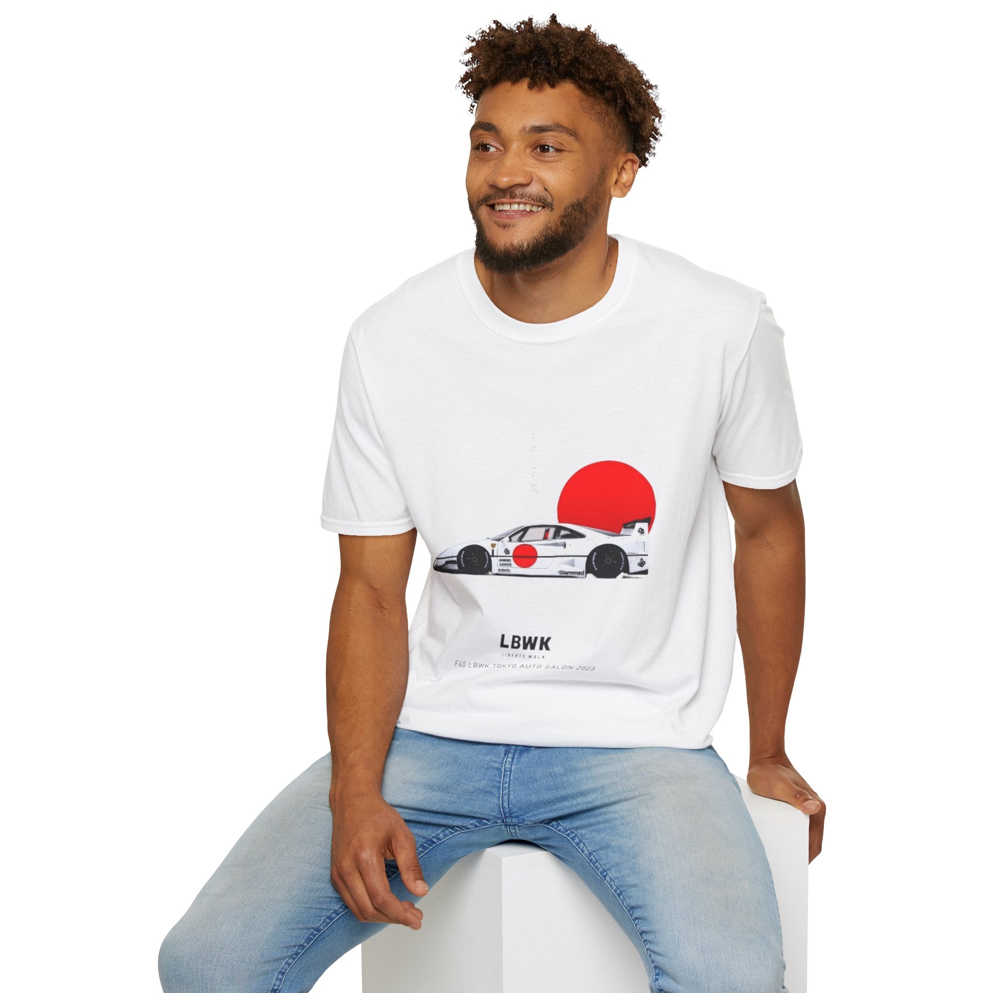 Racing Car Tee — JDM Sun Graphic T-Shirt